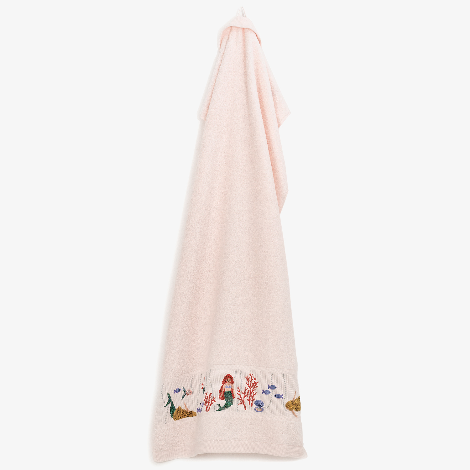 Stickanleitung Handtuch mit bunter Unterwasserwelt von Rico Design