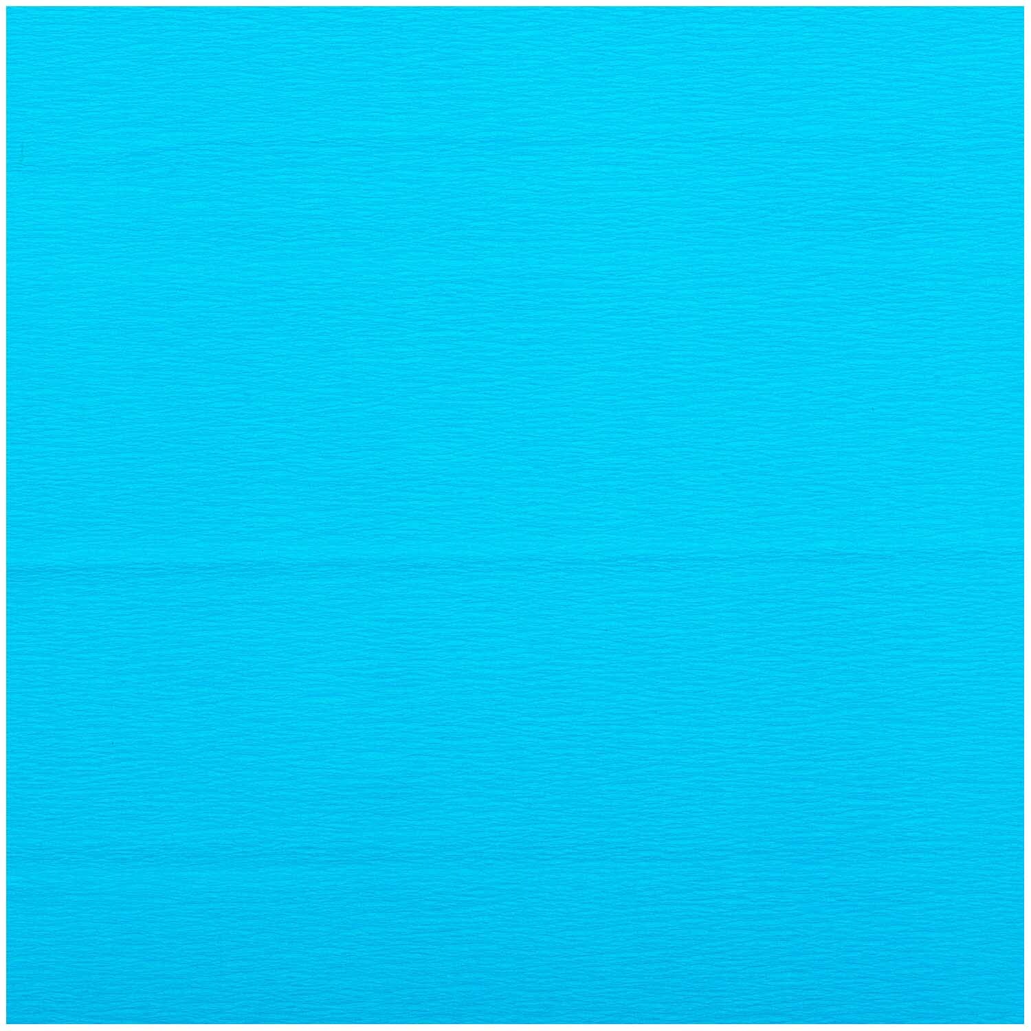 Krepp-Papier 50x250cm in leuchtendem Türkis von Rico Design, ideal für kreative Bastelprojekte.