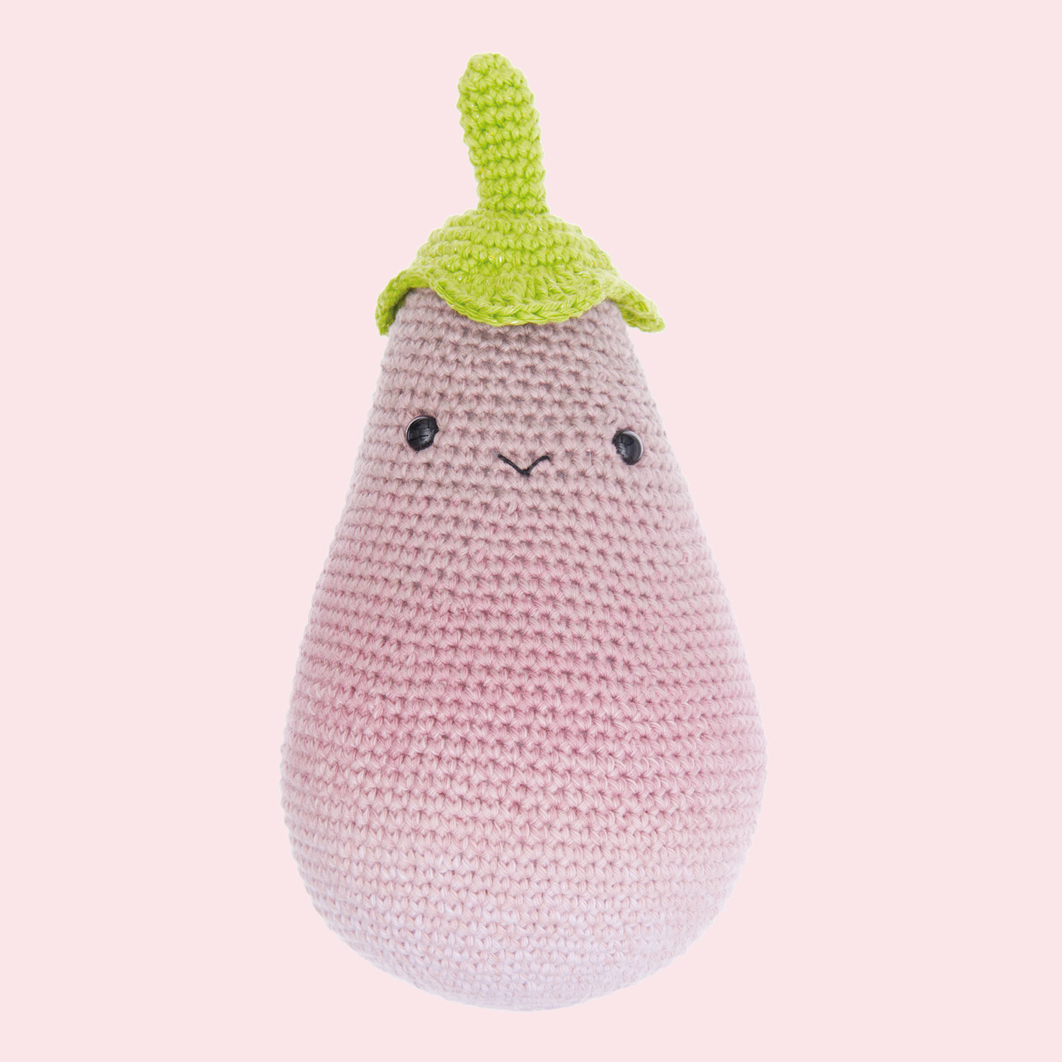 Häkelfigur Aubergine aus dem Heft Ricorumi Fresh Friends
