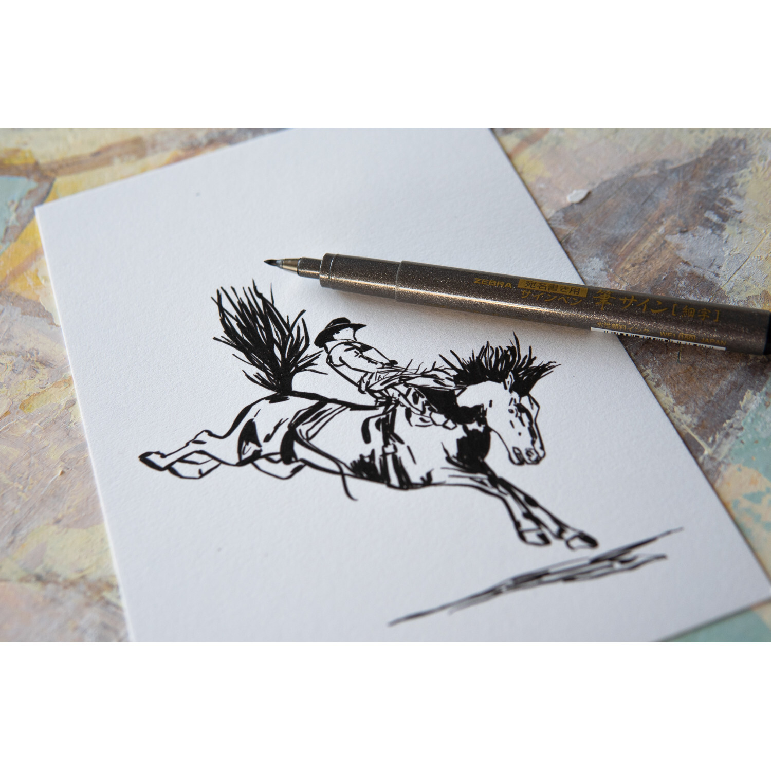 Brush Pen WF1 Grau von ZEBRA PEN (UK) 