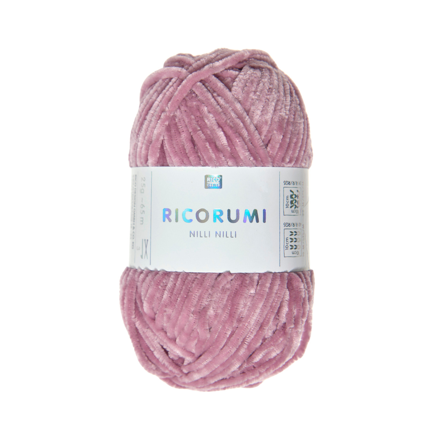 Ricorumi Nilli Nilli: Weiches Garn in Beere von Rico Design, ideal für kreative Strickprojekte.