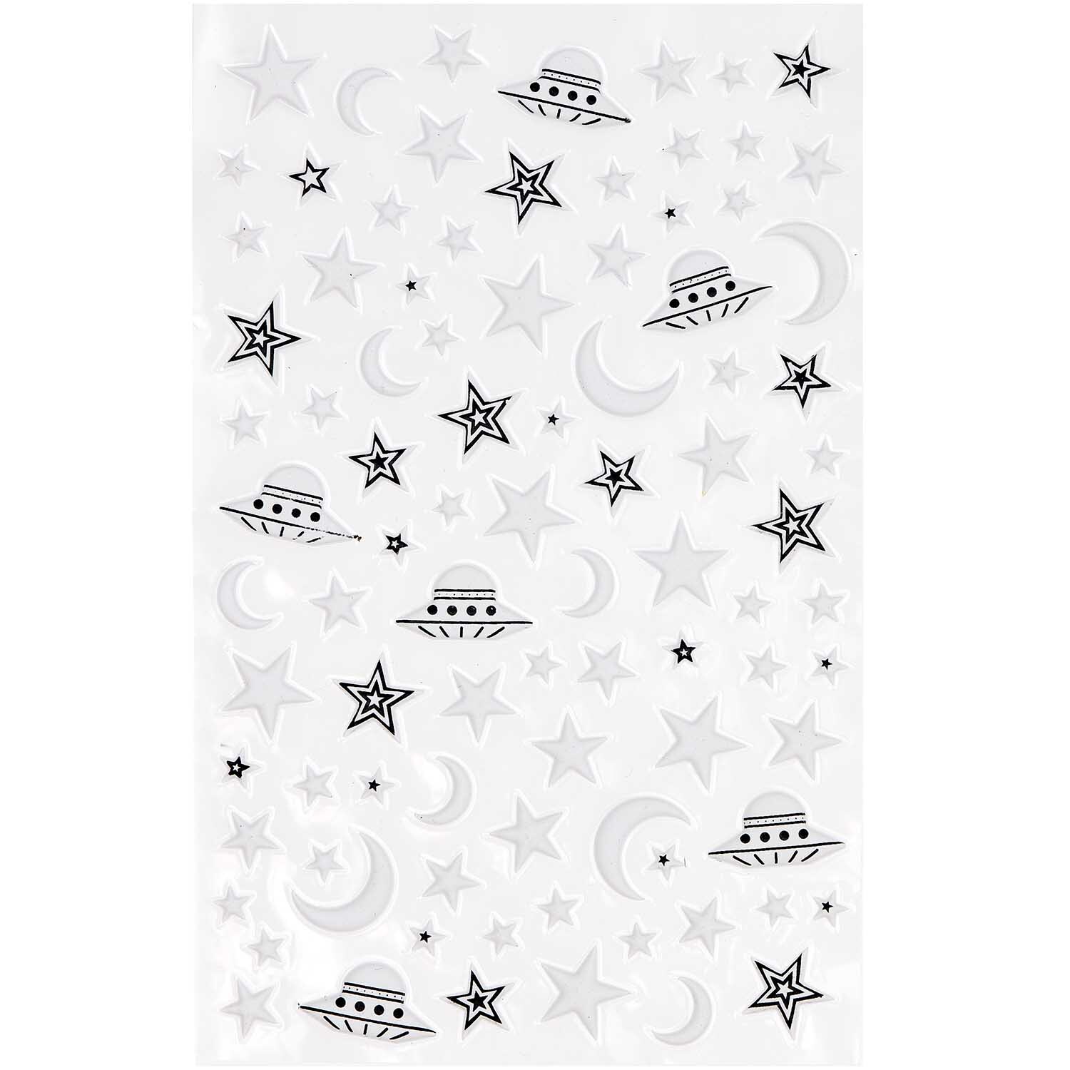 Paper Poetry Leuchtsticker Weltall von Rico Design