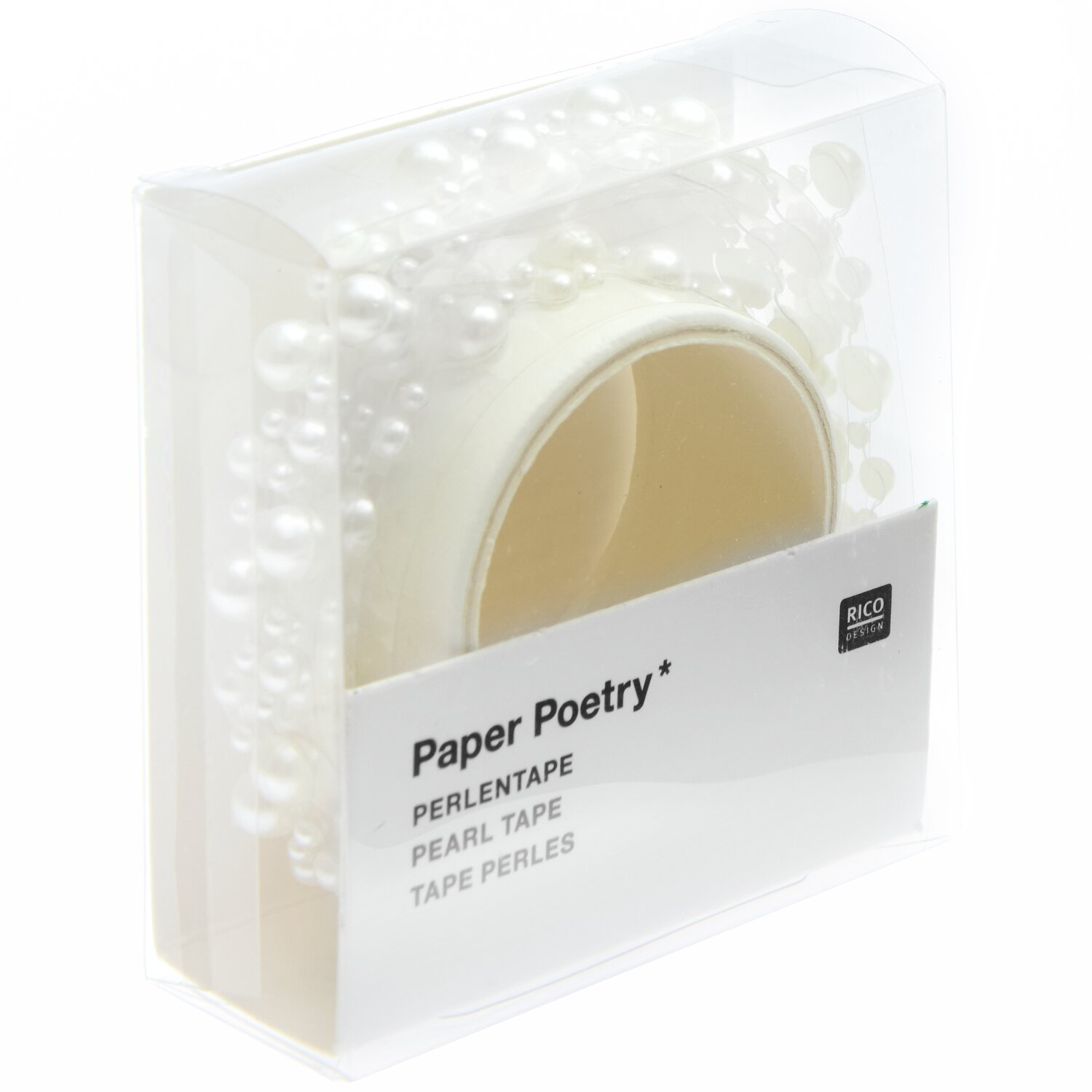 Paper Poetry Perlentape Offwhite 1,9x50cm von Rico Design