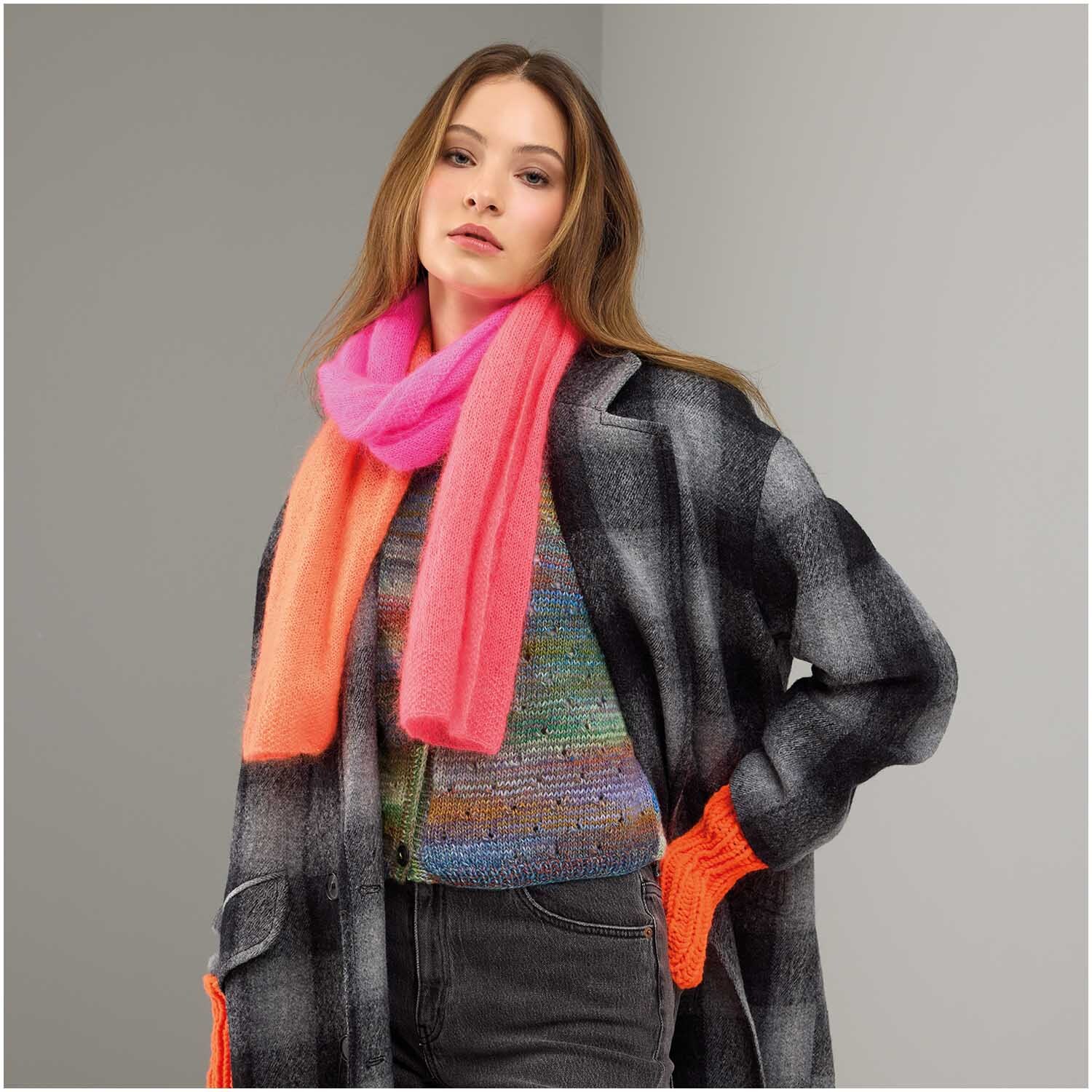 Strickset Schal Modell 18 aus Die Neue Masche Nr. 7 von idee. Creativmarkt