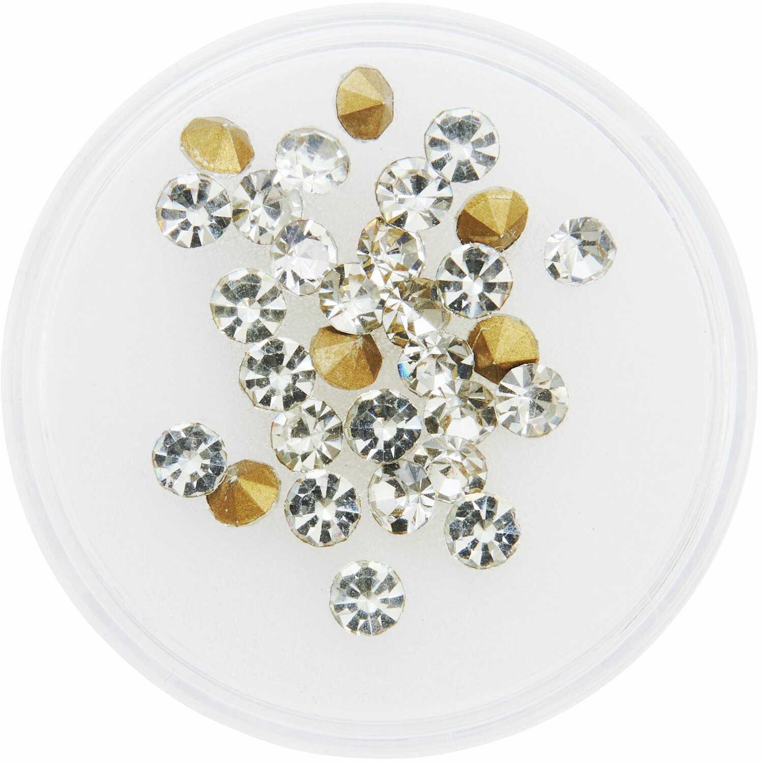 Strass-Steine spitz Crystal 4mm 30 Stück von Rico Design
