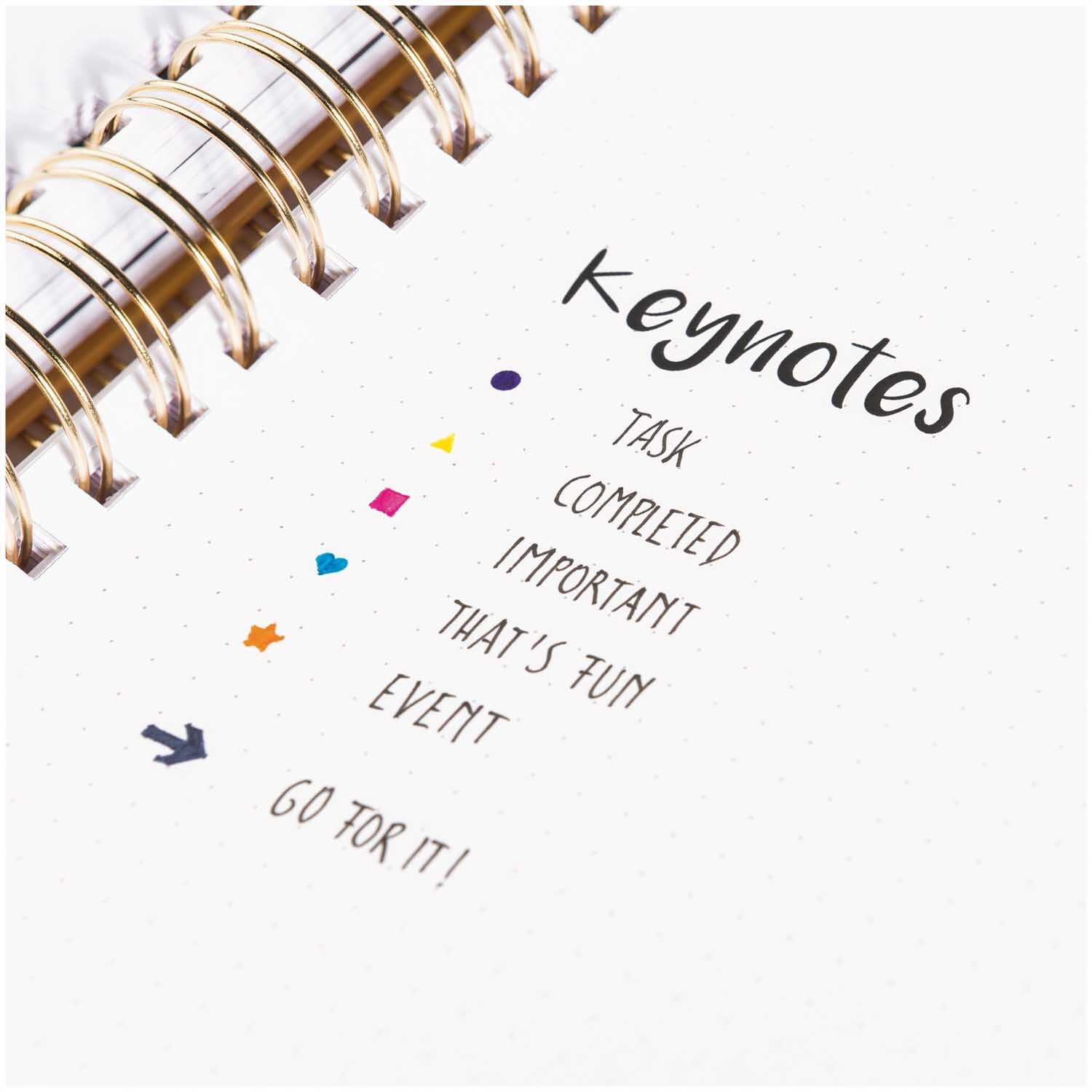 Paper Poetry Bullet Diary Schablone Pfeile 7x12cm zeigt farbige Symbole für Aufgabenplanung. Perfekt für kreative Notizen und Organisation.