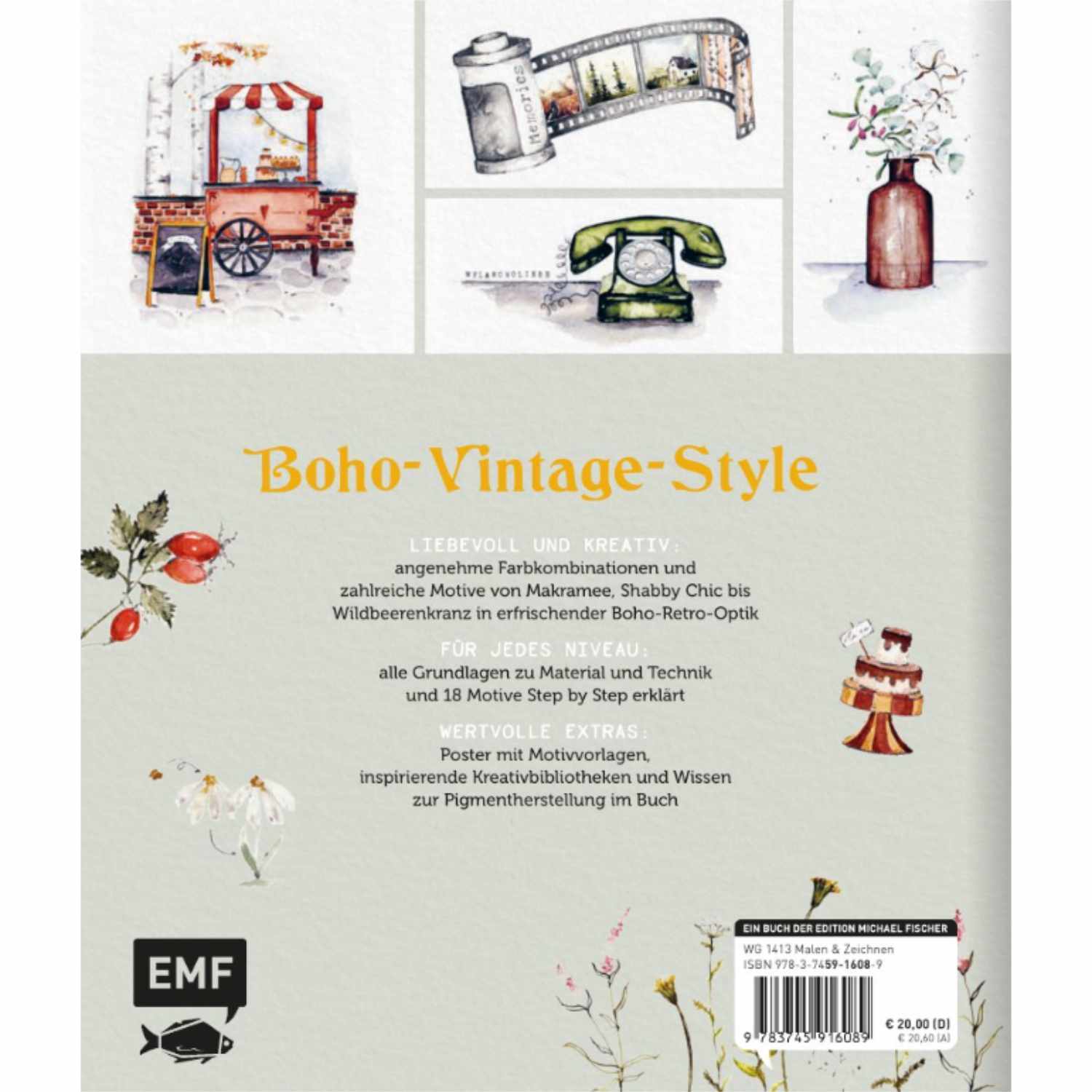 Boho Watercolor von Edition Michael Fischer 