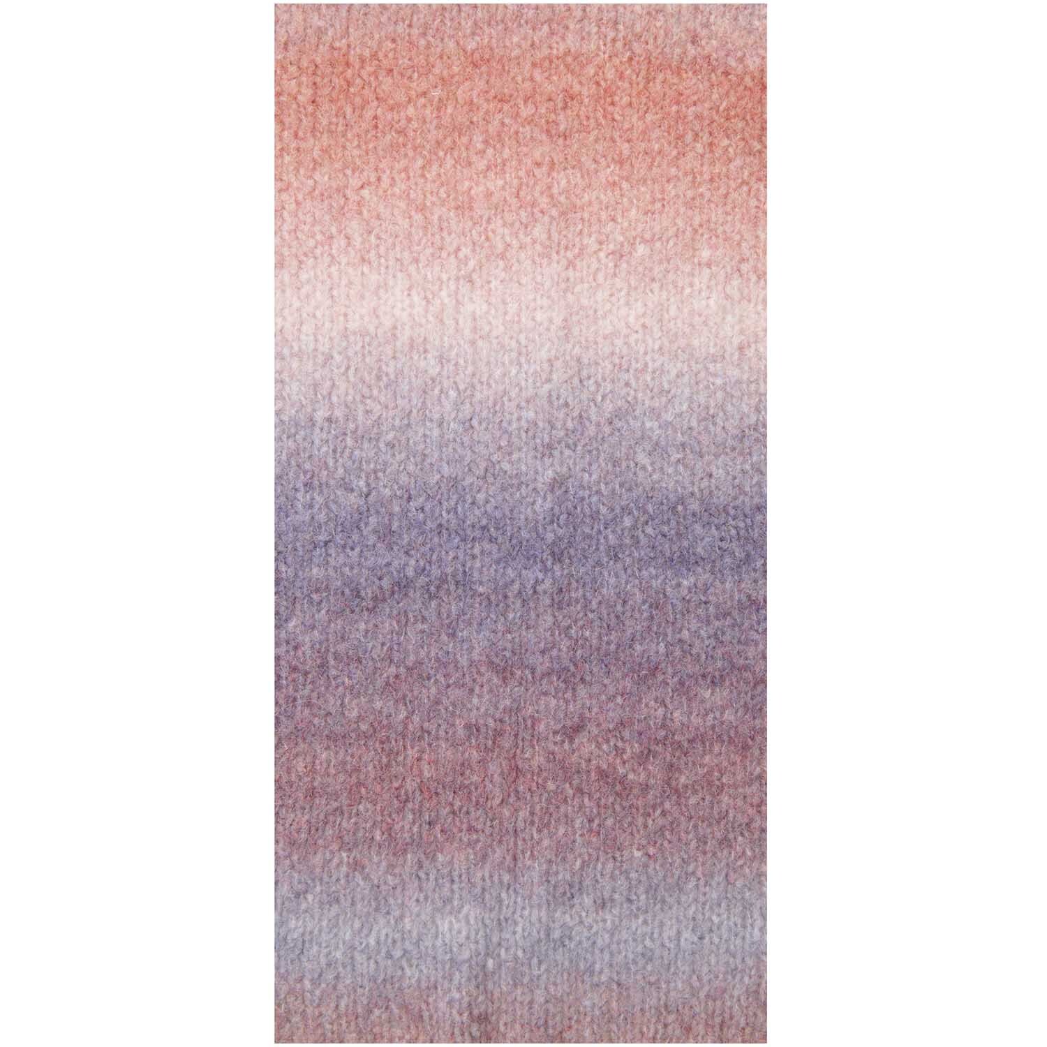 Fashion Alpaca Superfine Heavens: Weiches Garn in sanften Farbverläufen von Rosa zu Lila, ideal für Strickprojekte. Marke: Rico Design.