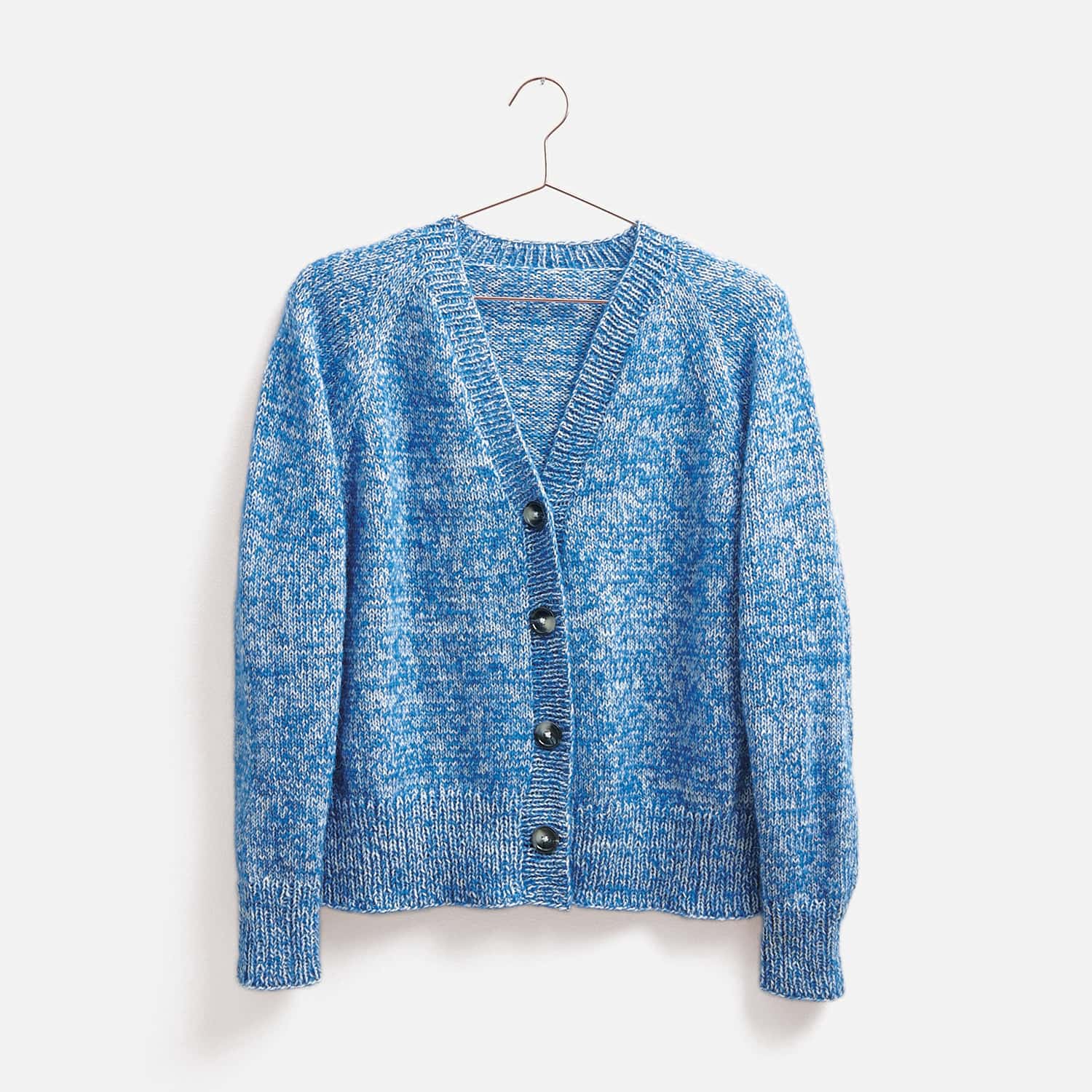 Gestrickter Cardigan: Modell 05 aus dem Heft Top Down Knitting Special 2