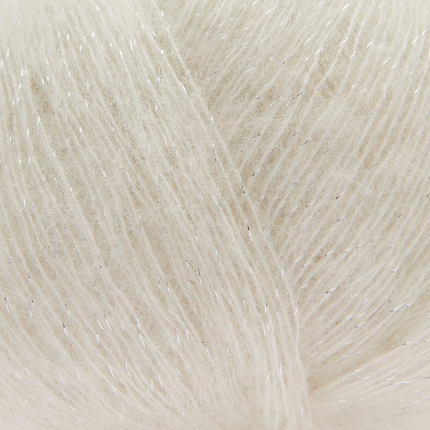 Essentials Super Kid Mohair Loves Silk Glamorous Glitter 25g 190m Farbe Creme von Rico Design