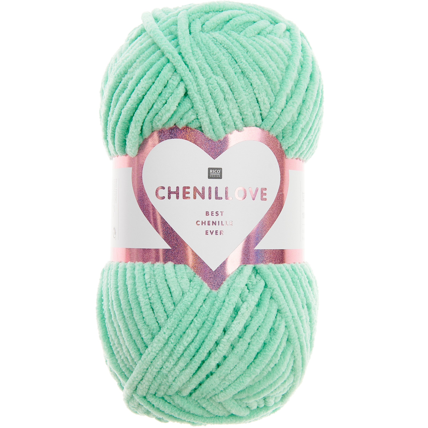 Creative Chenillove Häkelset Cute Crowned Frog Modell 05 in Aquamarin, 100g, 110m.