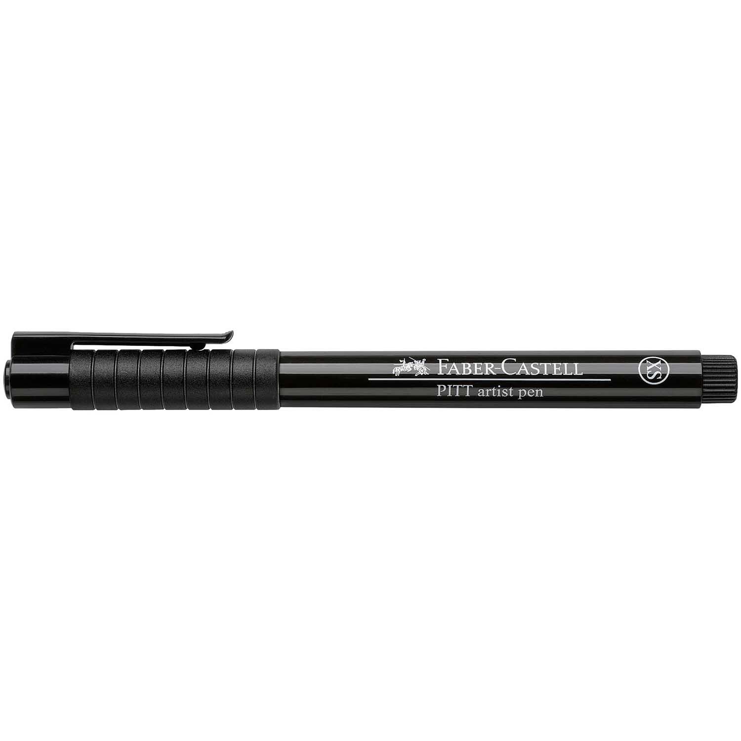 PITT artist pen in Schwarz von Faber Castell, ideal für präzises Zeichnen und Skizzieren.