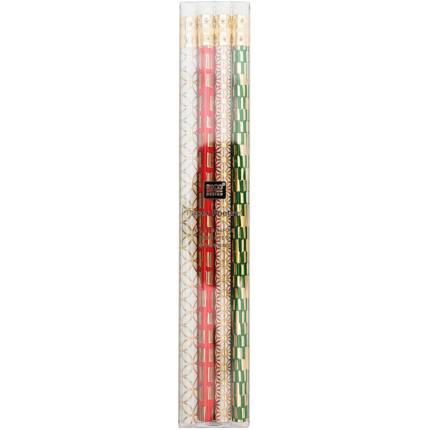 Paper Poetry Bleistifte Jardin Japonais grafisch 4er-Set von Rico Design