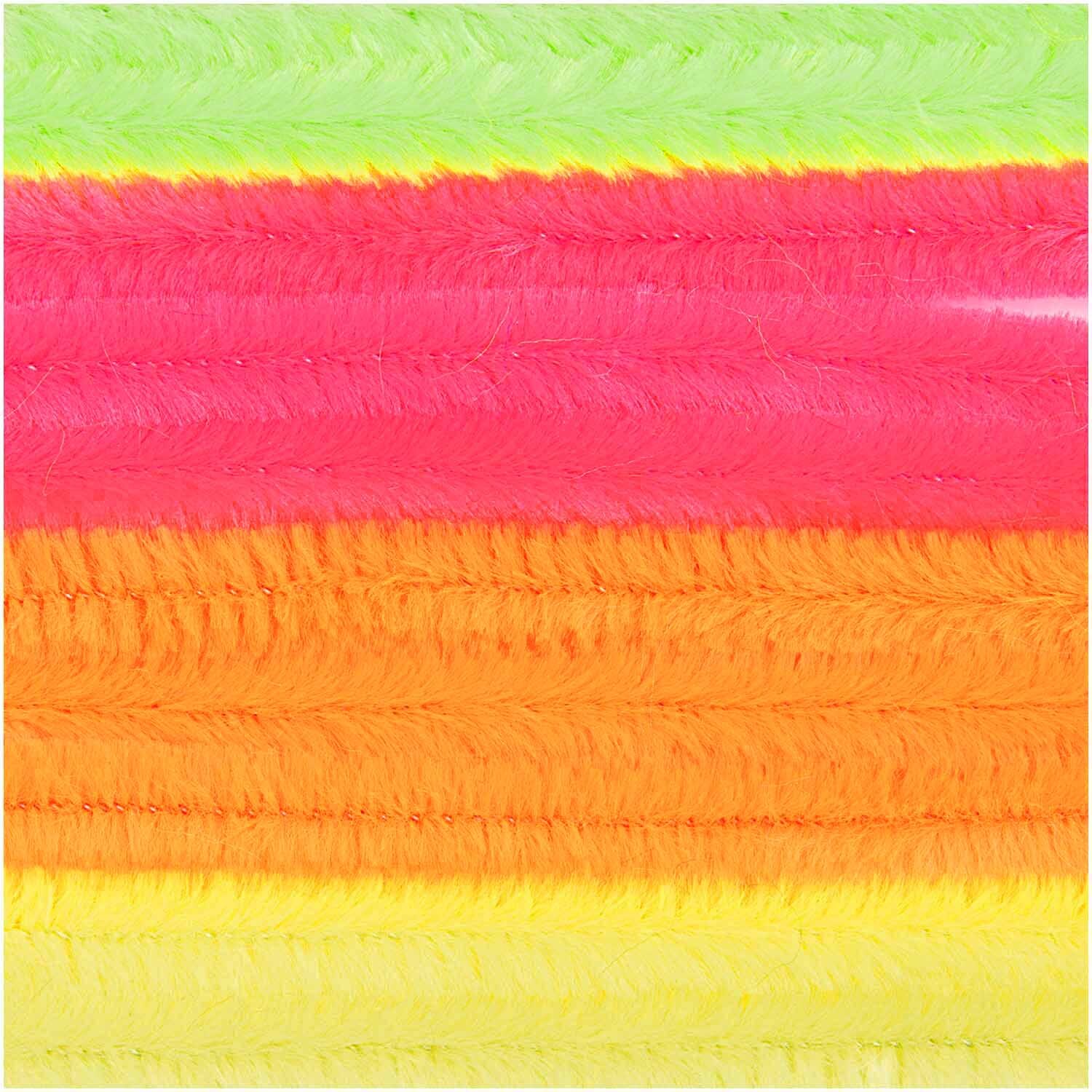 Chenilledraht-Mix 50cm 10 Stück von Rico Design in leuchtenden Neonfarben, ideal für kreative Bastelprojekte.