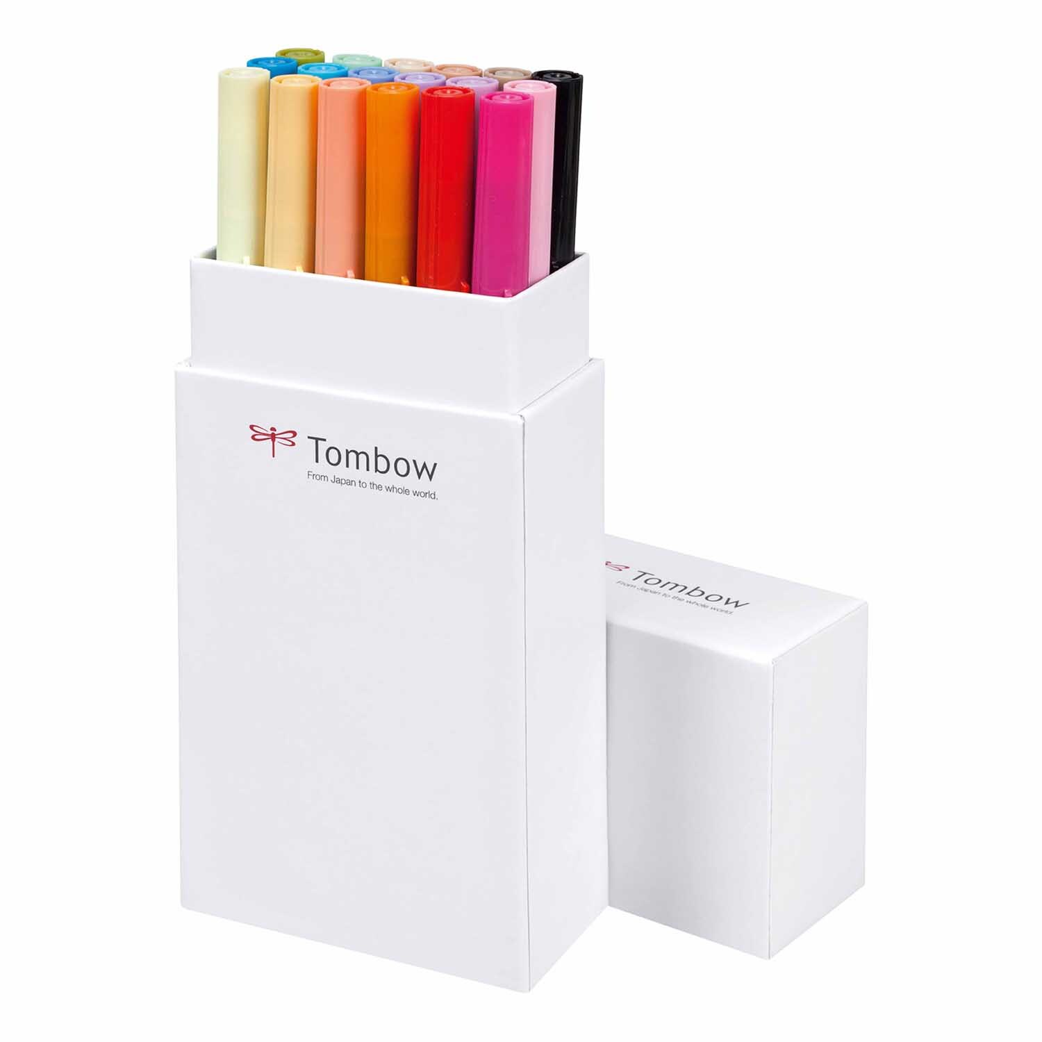 ABT Dual Brush Pen Sekundärfarben 18er Set in einer weißen Box, ideal für kreative Projekte.