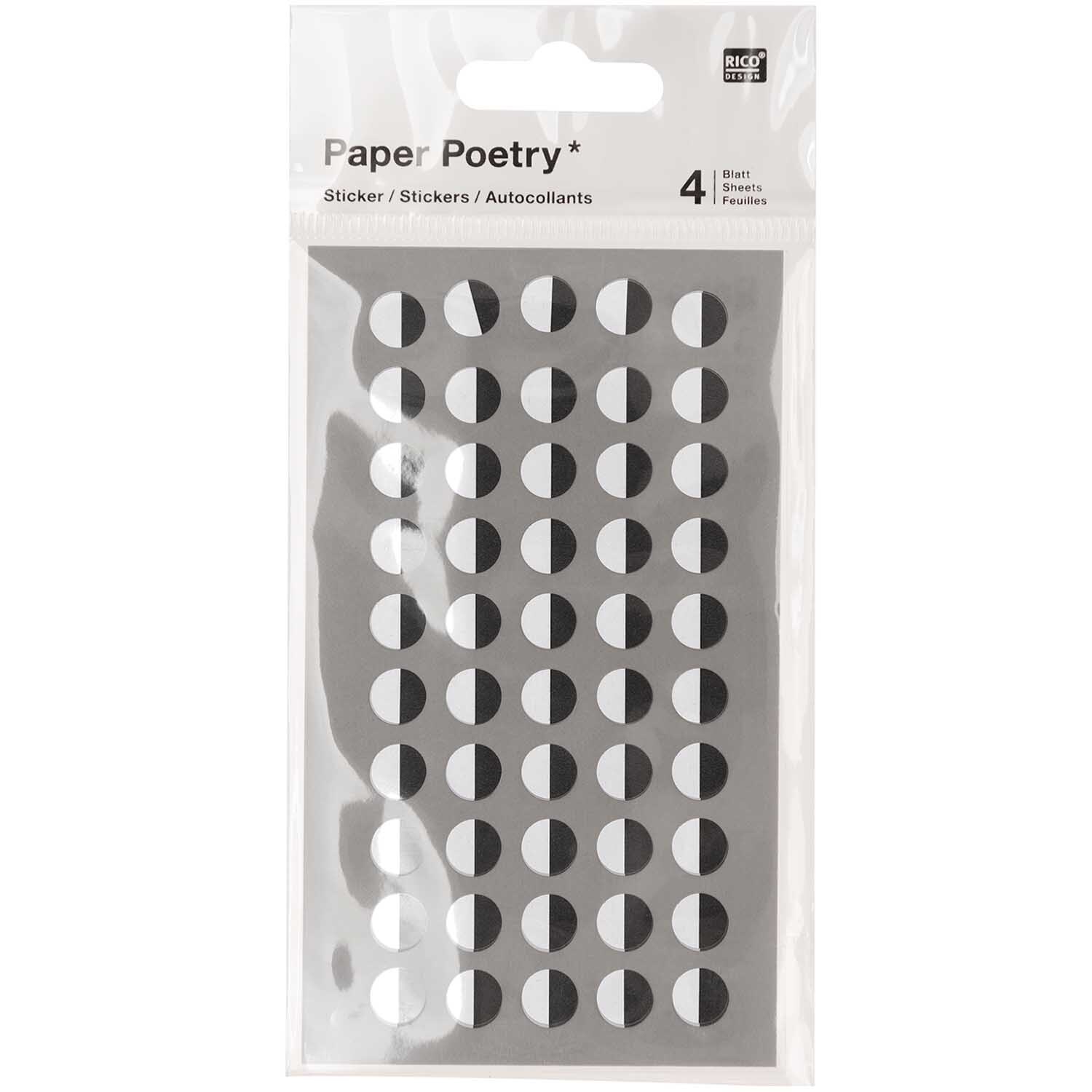 Paper Poetry Sticker Augen rechts 4 Blatt von Rico Design