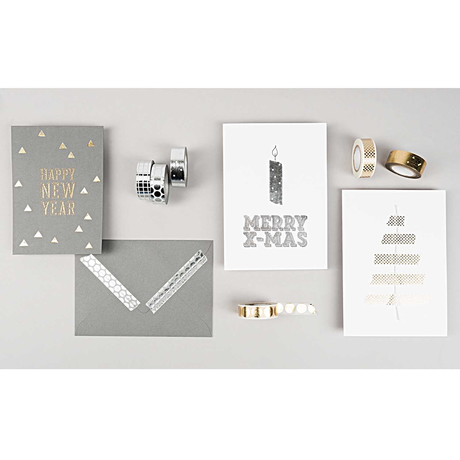 Paper Poetry Tape Konfetti gold 15mm 10m Hot Foil von Rico Design