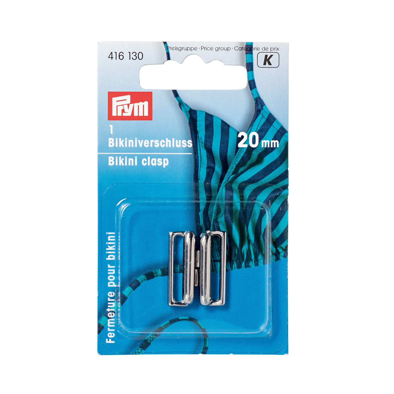 Bikini- und Gürtelverschluss Silber 20mm von Prym Consumer Europe 