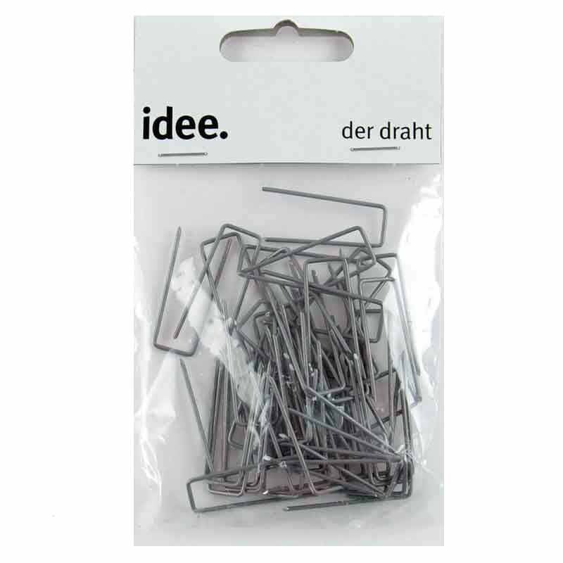 Römerhaften 10x30mm 50 Stück in einer transparenten Verpackung von preissler, ideal für Bastelprojekte.