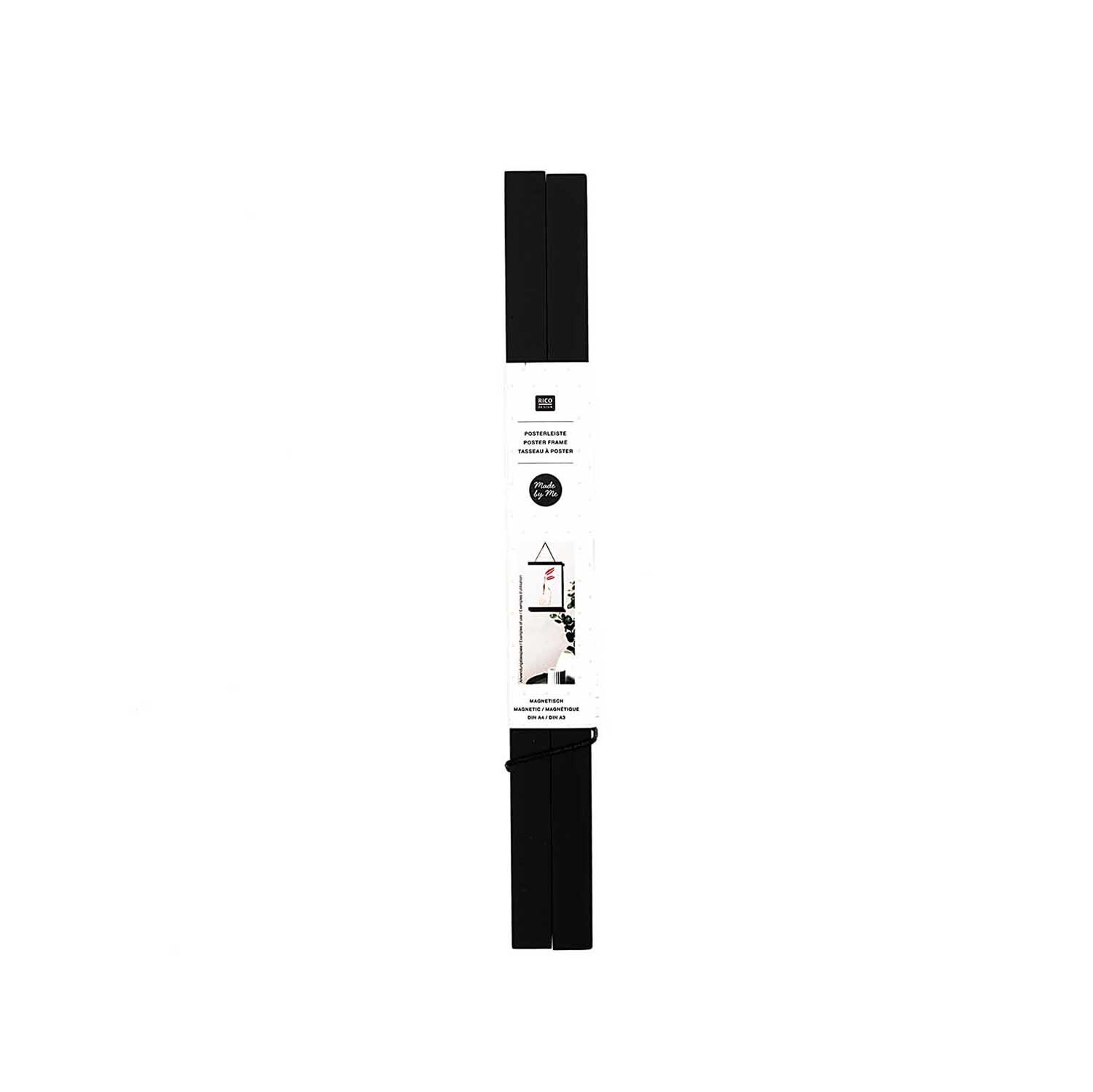 Posterleiste magnetisch schwarz von Rico Design, ideal zum stilvollen Aufhängen von Postern.