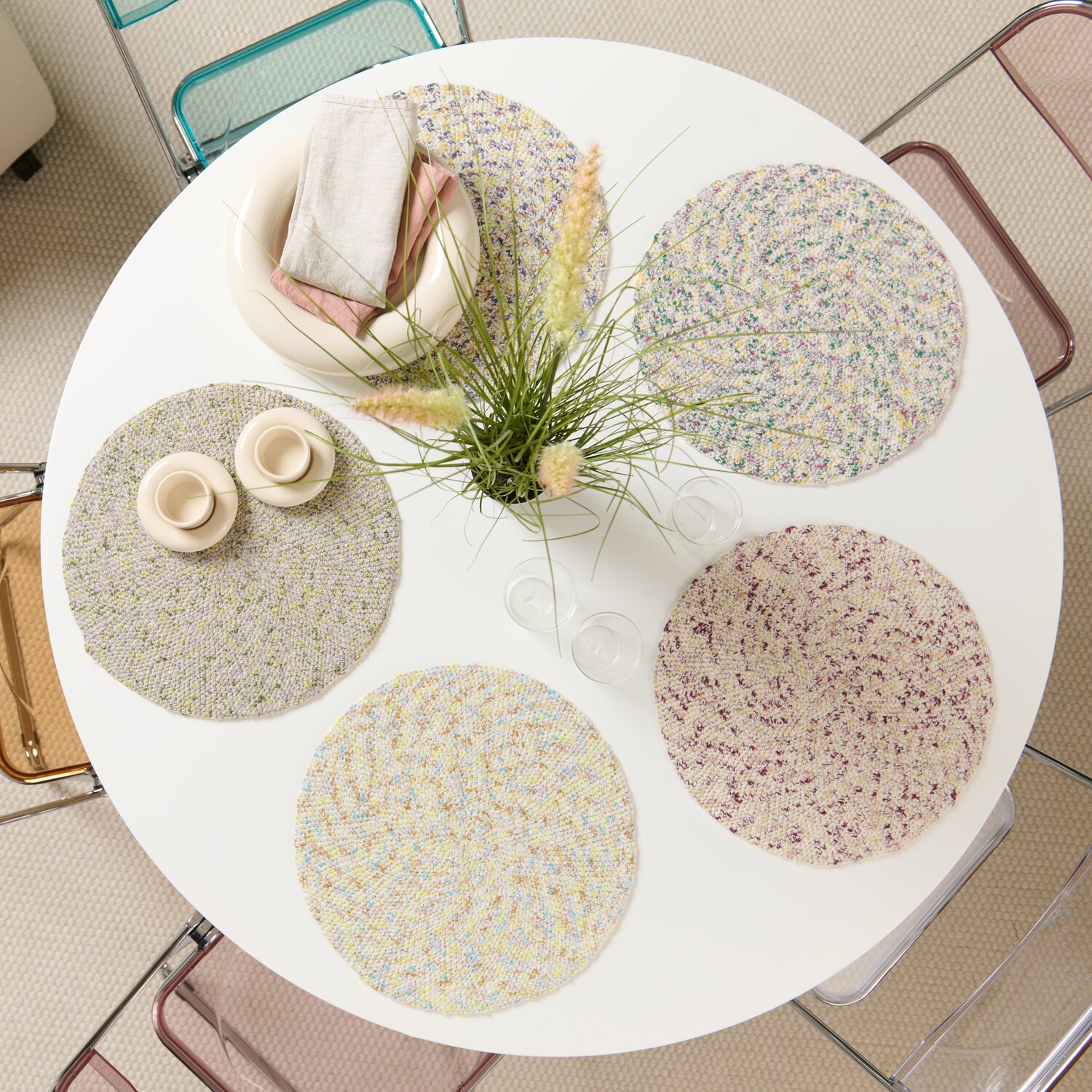 Häkelset Platzset Modell 17 aus Die Neue Masche No. 15 von idee. Creativmarkt