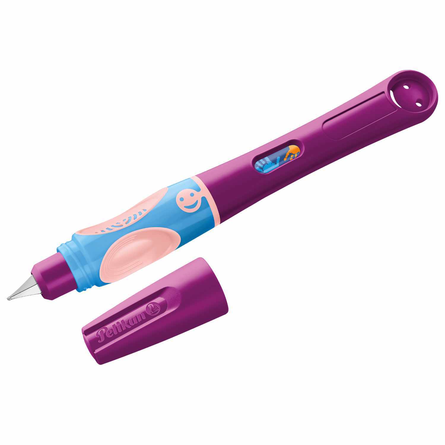 griffix® Füller für Rechtshänder in lebhaftem Sweet Berry Design von Pelikan, ideal für komfortables Schreiben.