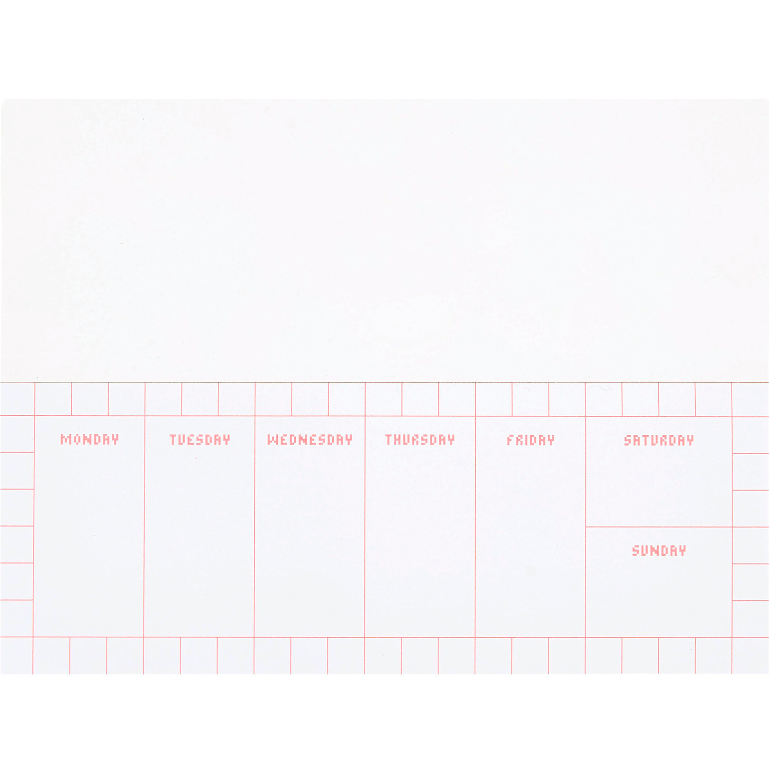 Paper Poetry Wochenplaner Pixel Landscape  21x8cm 50 Seiten 100g/m2 von Rico Design