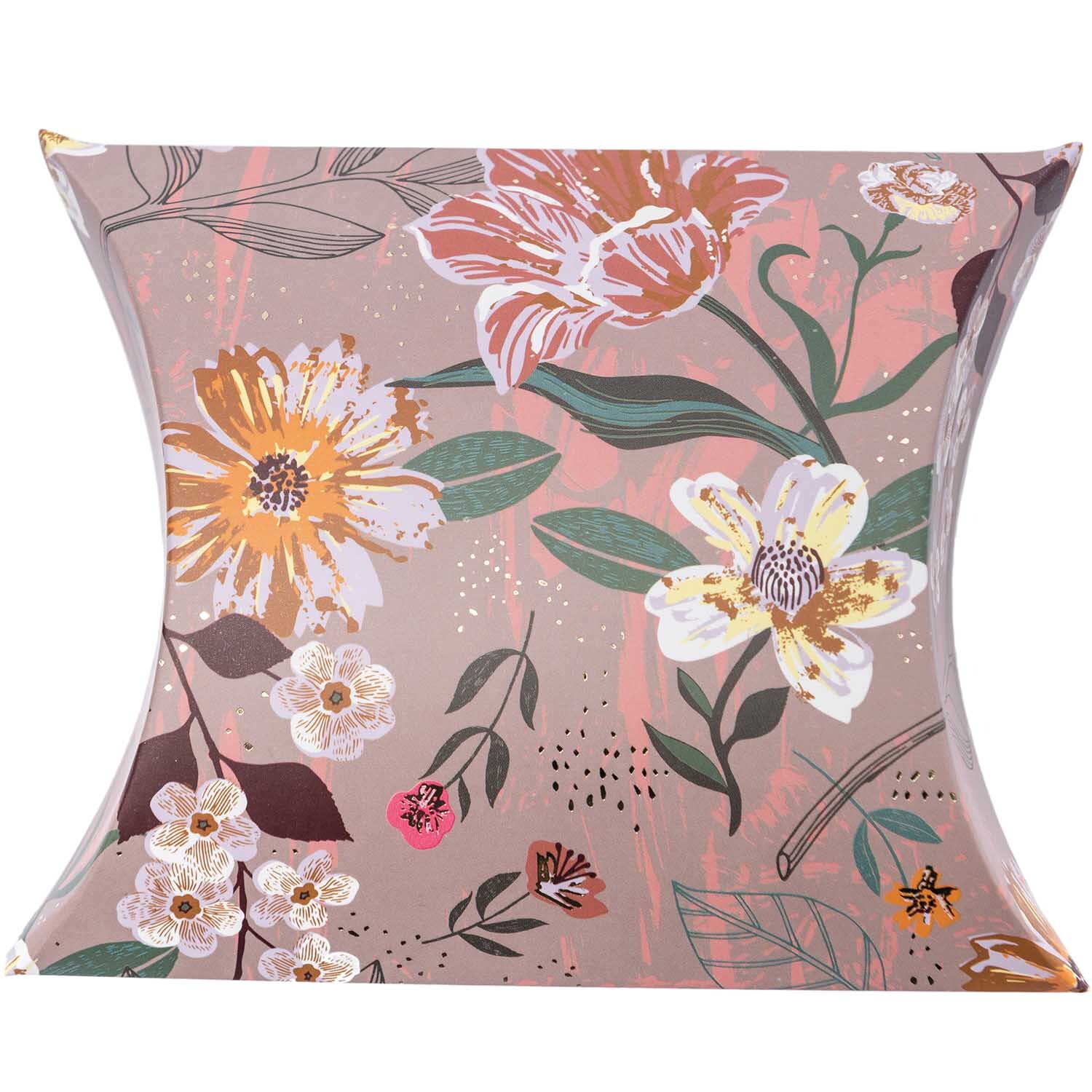 Paper Poetry Geschenkschachteln Blumen, 6 Stück. Florales Design mit bunten Blüten und Blättern auf einer dekorativen Schachtel von Rico Design.