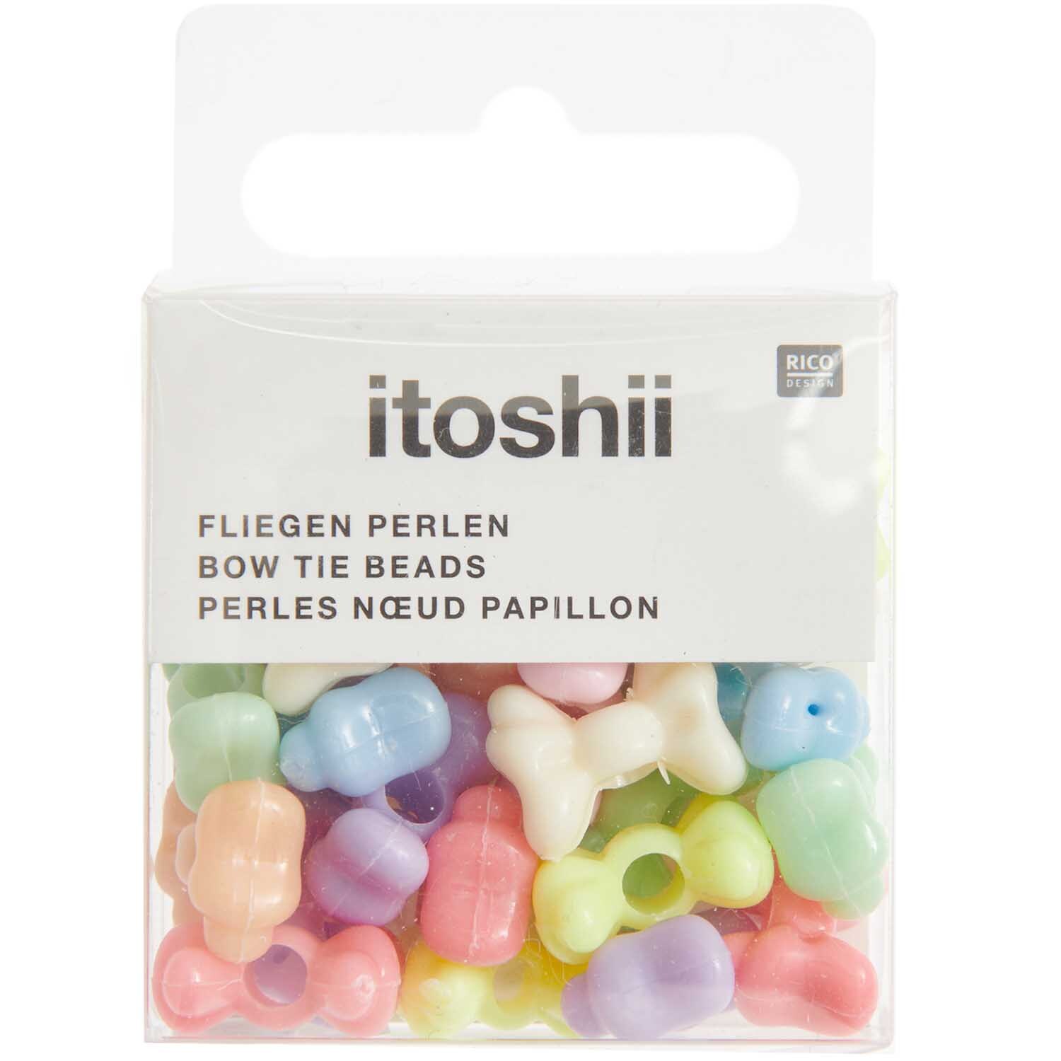 itoshii Fliegen Perlen pastell 15x11x7mm 24 Stück von Rico Design