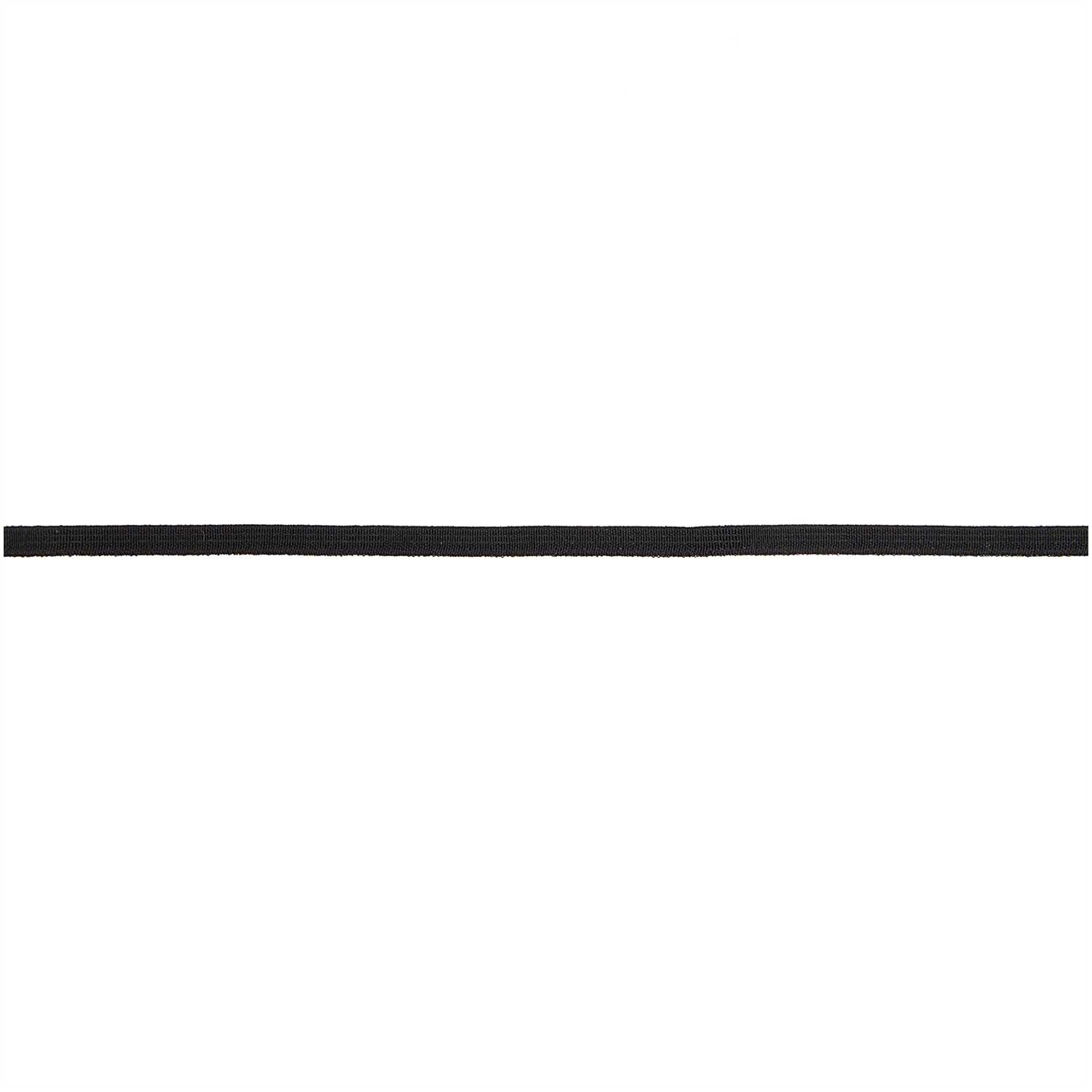 Gummiband schwarz 5mm von STUHR, elastisches Band in Schwarz, ideal für Nähprojekte und Handarbeiten.