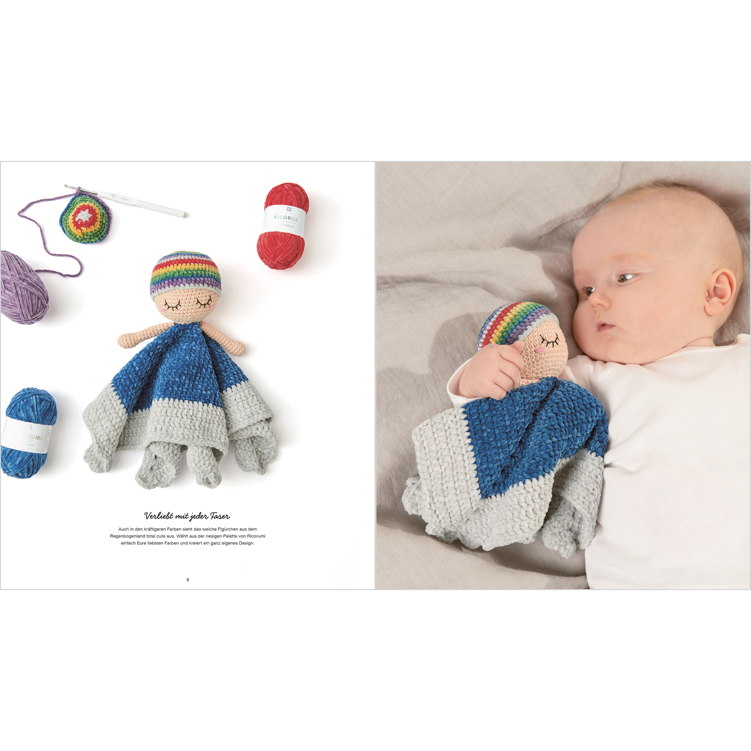 Ricorumi Baby Blankies Nilli Nilli Sprachauswahl deutsch von Rico Design