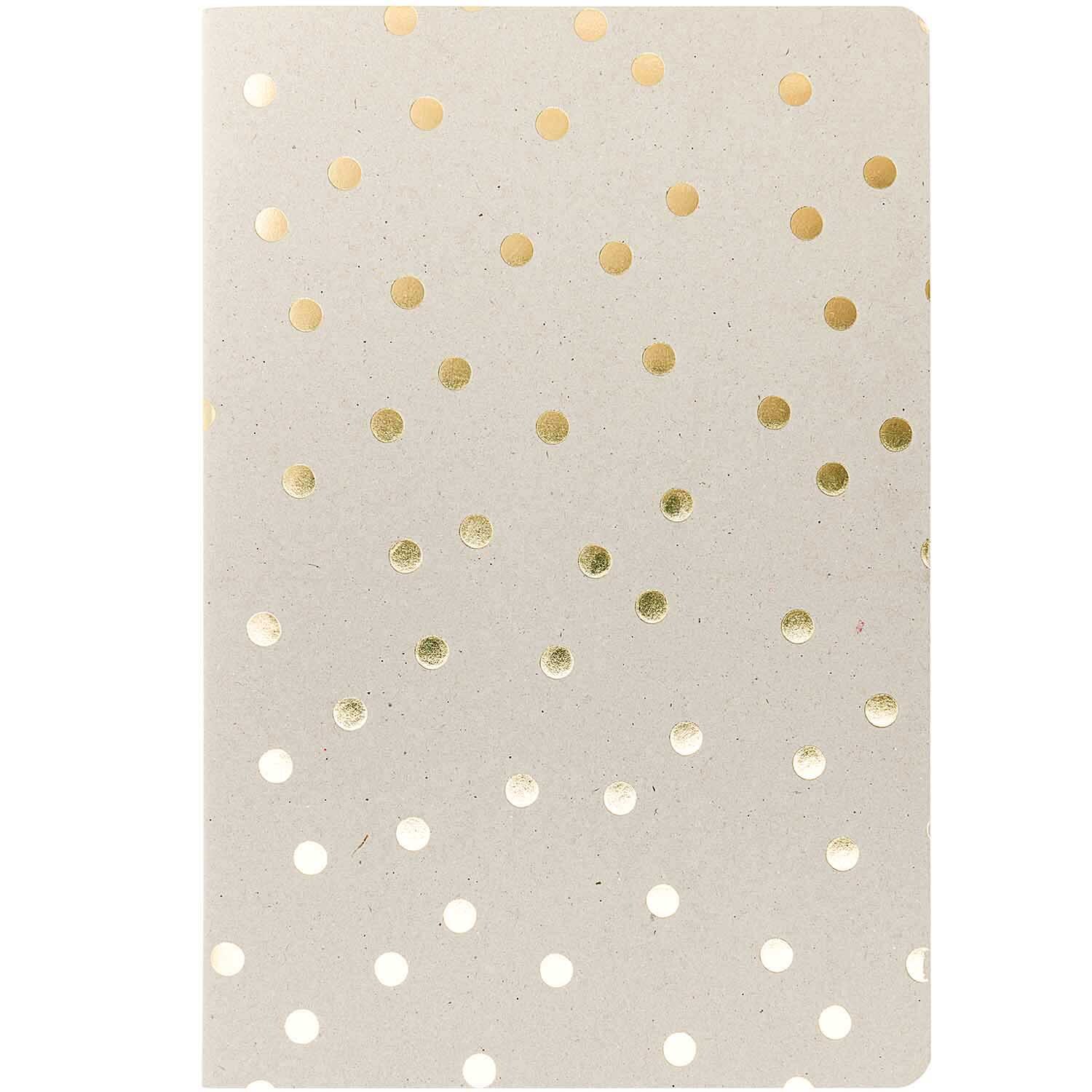 Paper Poetry Notizbücher karamell-grau A5 punktkariert 2 Stück von Rico Design