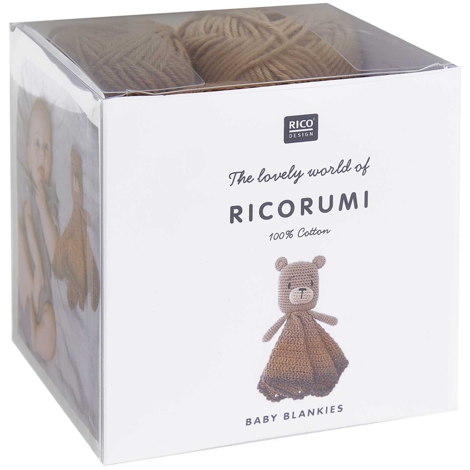Häkelset Ricorumi Baby Blankies Teddy 8-teilig von Rico Design