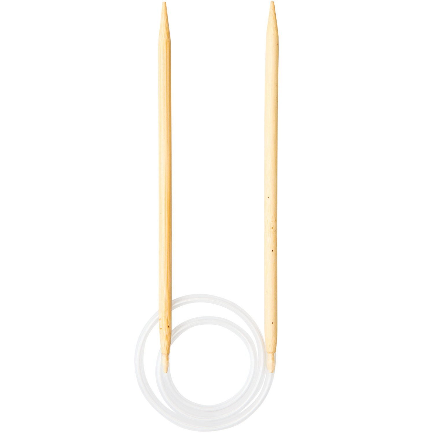 Rundstricknadel 60cm Bambus von Rico Design, aus natürlichem Material, ideal für Strickprojekte.