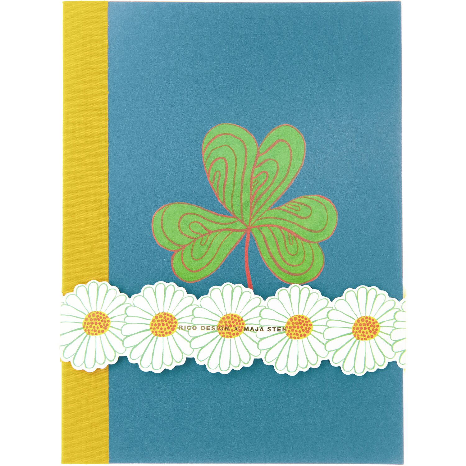 Notizbuch Midsommar Magic Kleeblatt 9x12,8cm von Rico Design