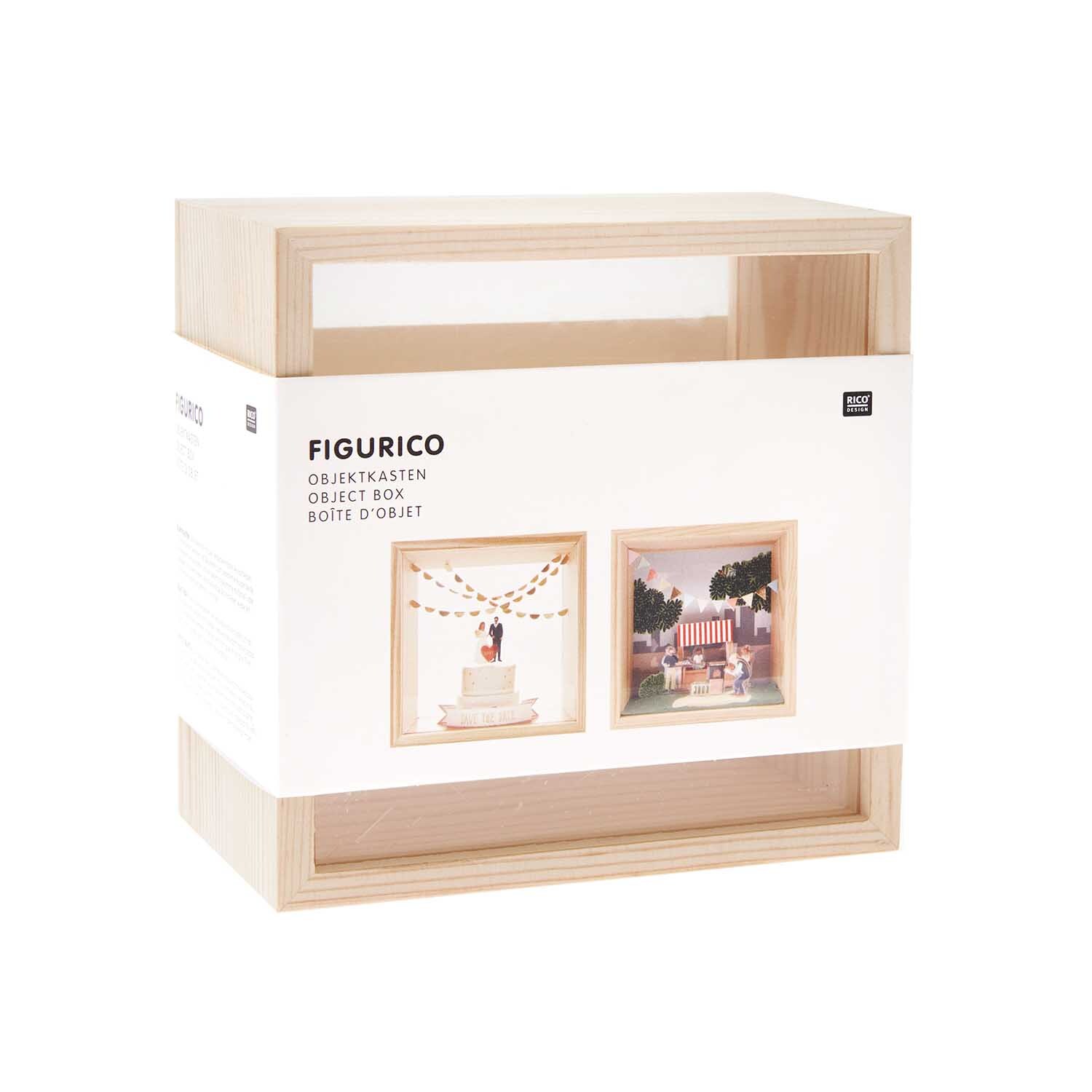 Figurico Objektkasten mit 2 Acrylscheiben von Rico Design