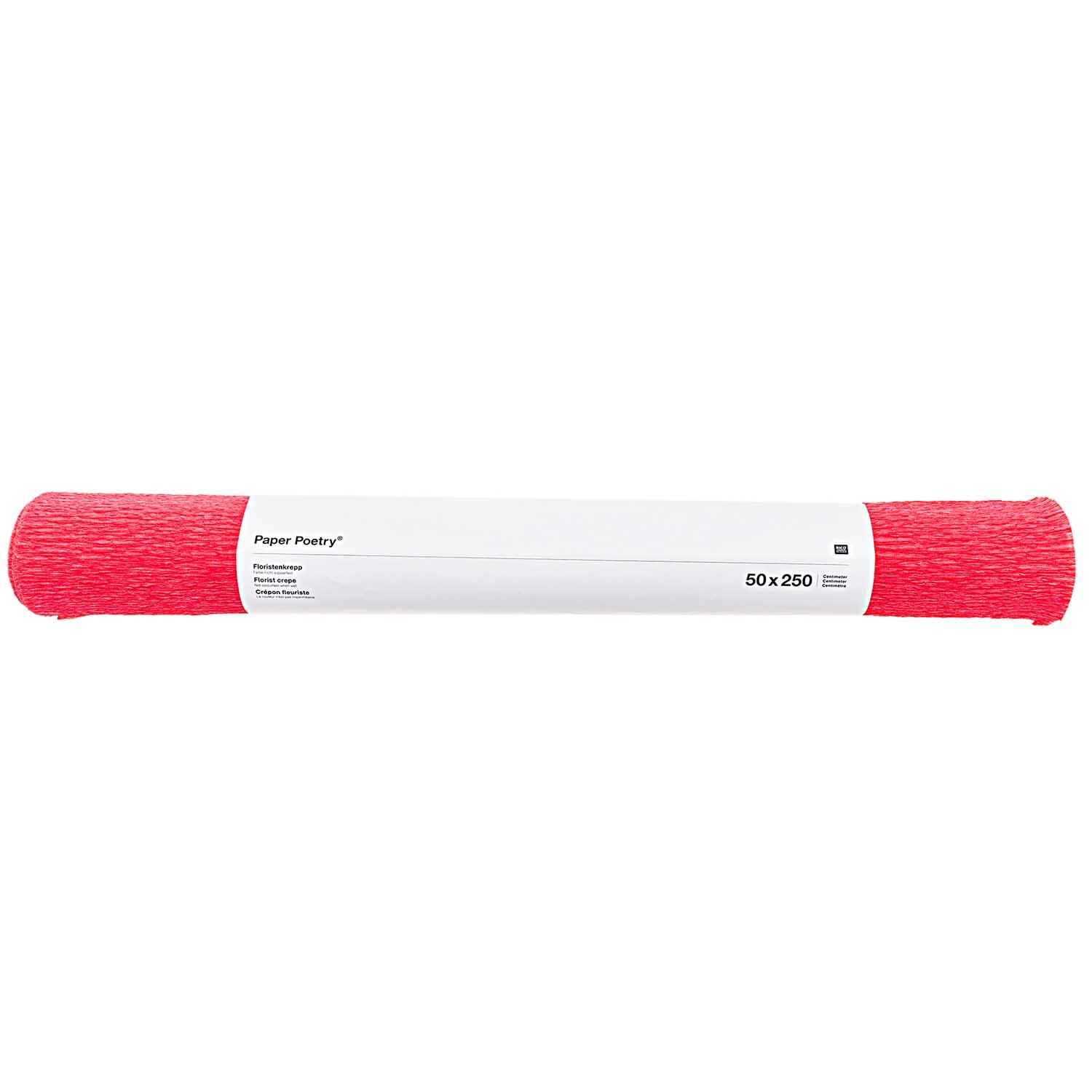 Paper Poetry Floristenkrepp 50x250cm Farbe Rot von Rico Design