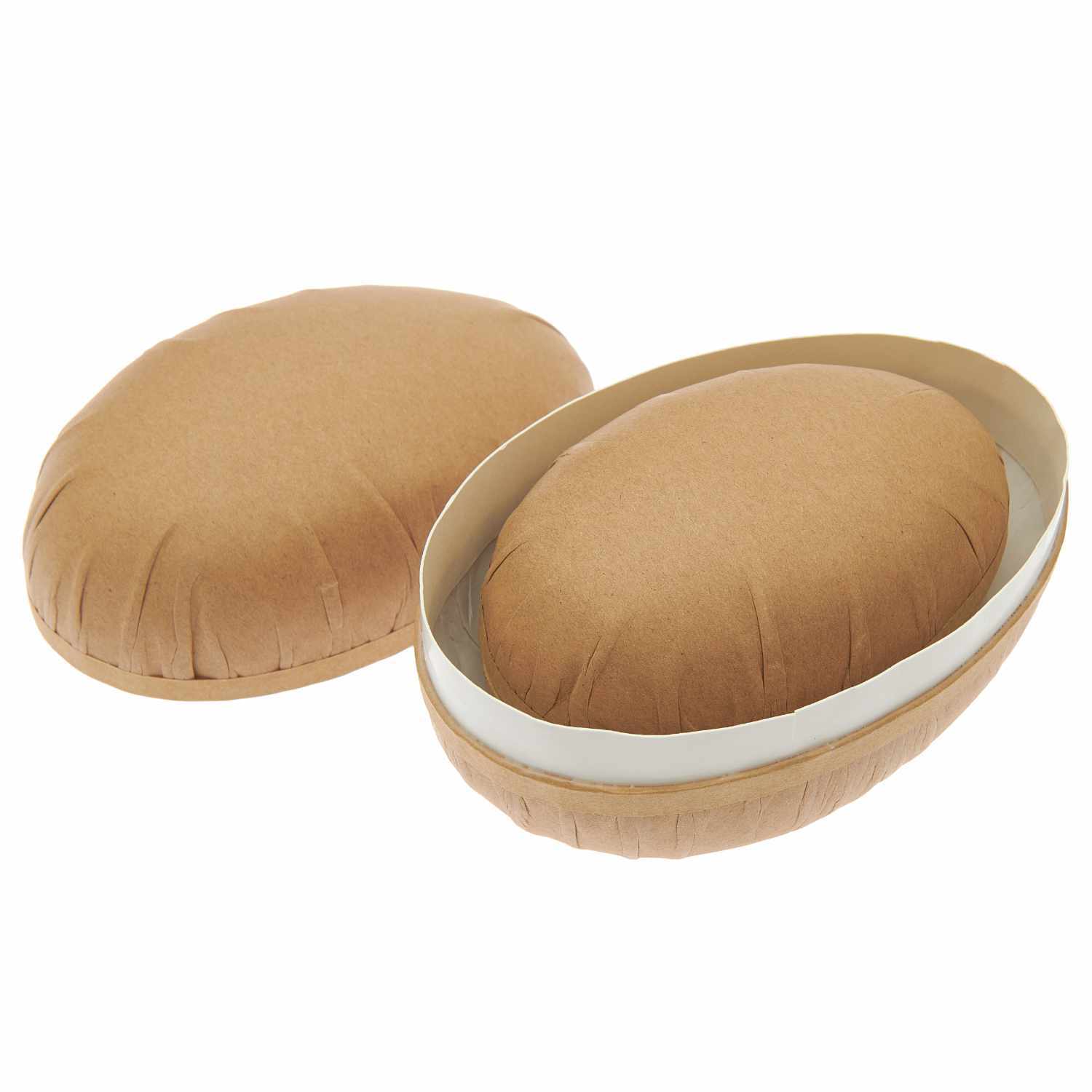 Pappmaché Eier in verschiedenen Größen von Rico Design, ideal für kreative Bastelprojekte.