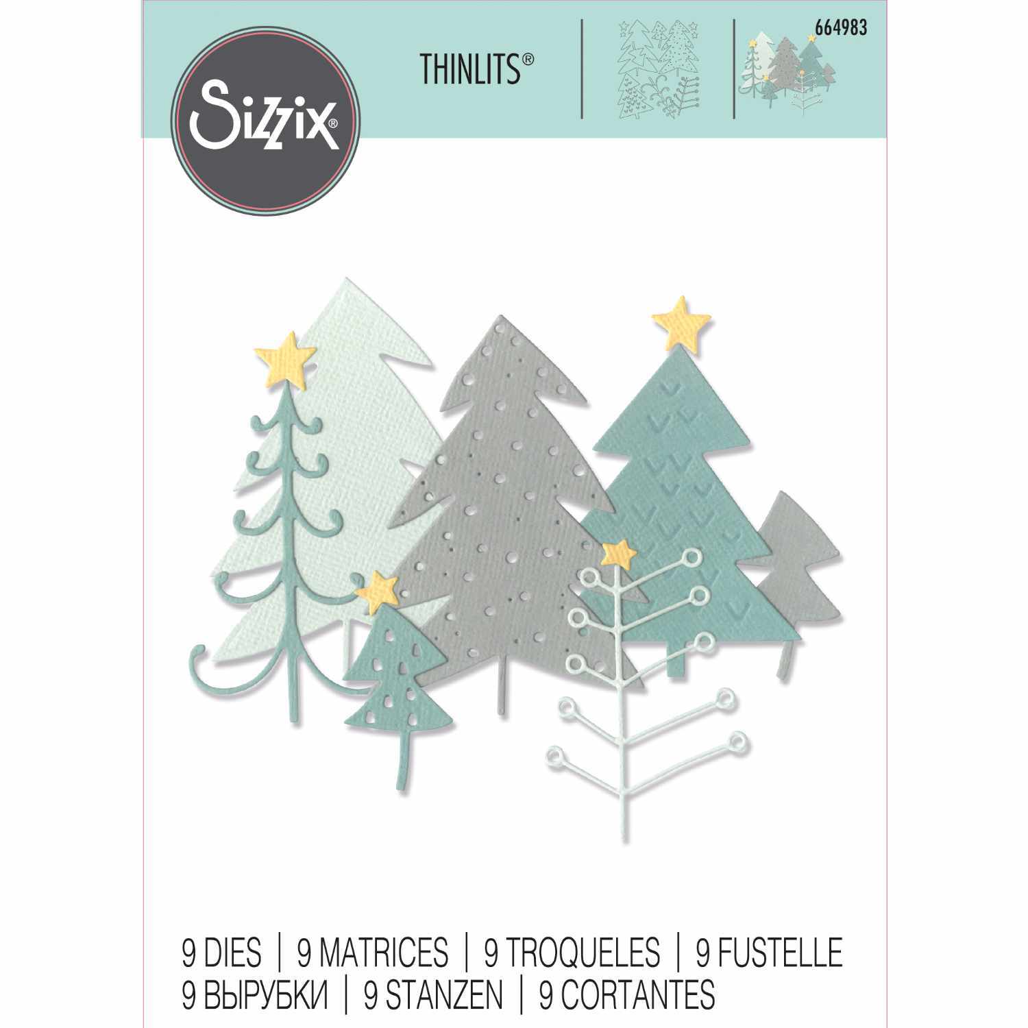 Thinlits Die Set Pine Forest von idee. Creativmarkt