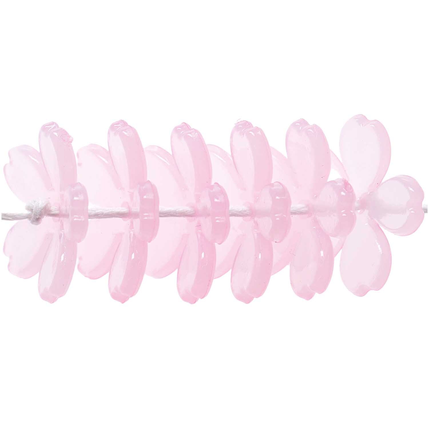 itoshii Kirschblütenperlen Rosa 18x18x4mm 20 Stück von Rico Design