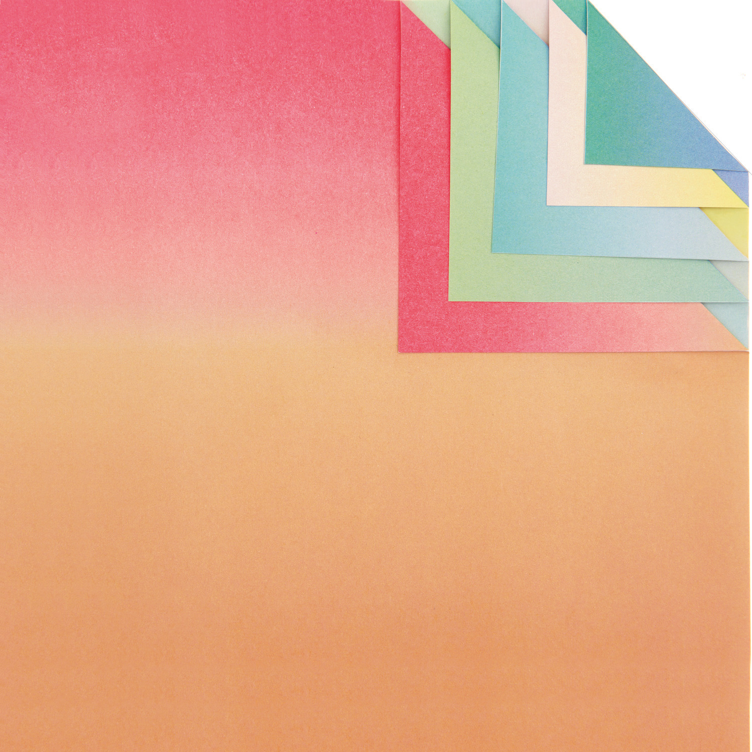 Paper Poetry Origami Linear Gradient: Buntes Origami-Papier, 15x15cm, 100 Blatt, ideal für kreative Bastelprojekte.