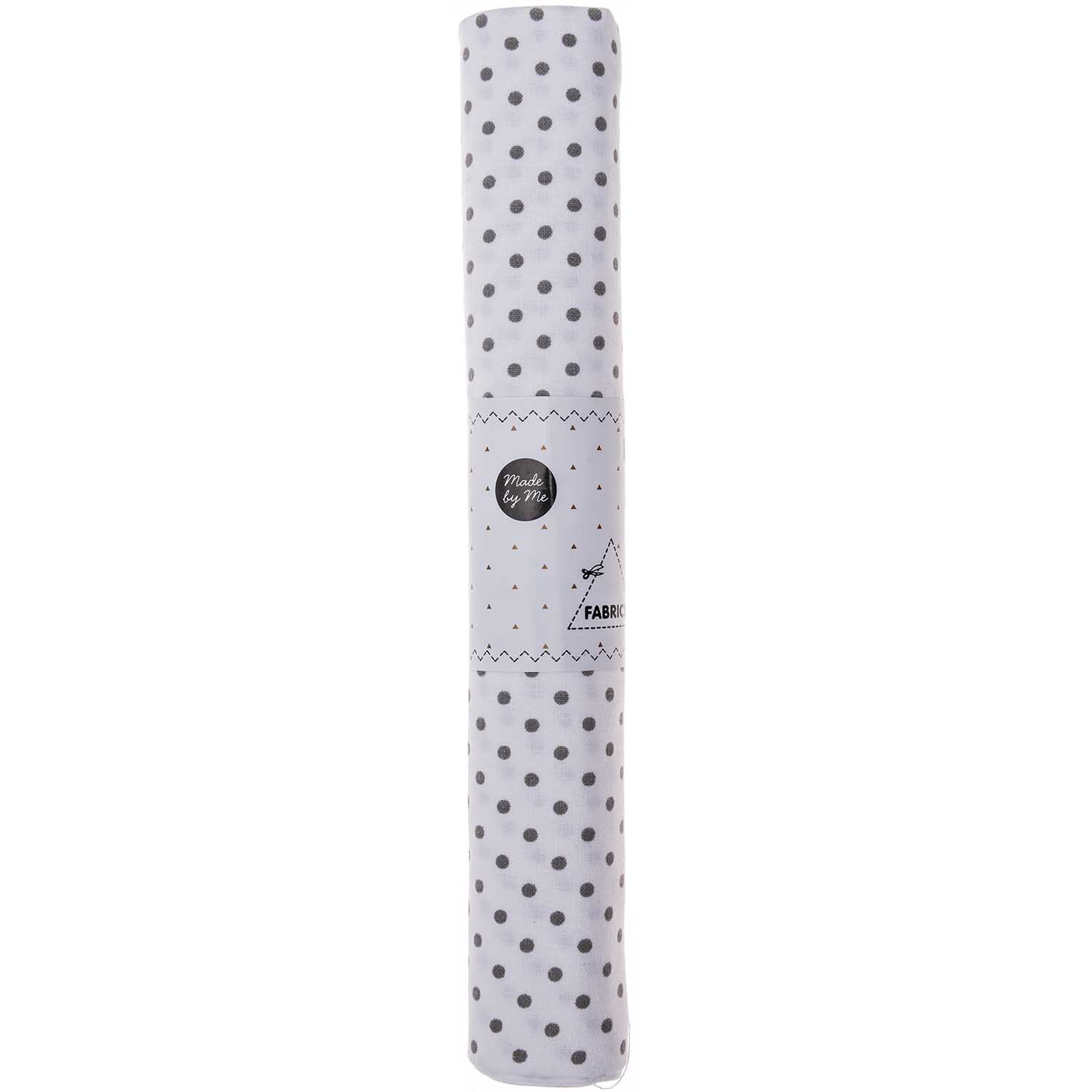 Stoff Punkte klein weiß-grau 50x140cm von Rico Design