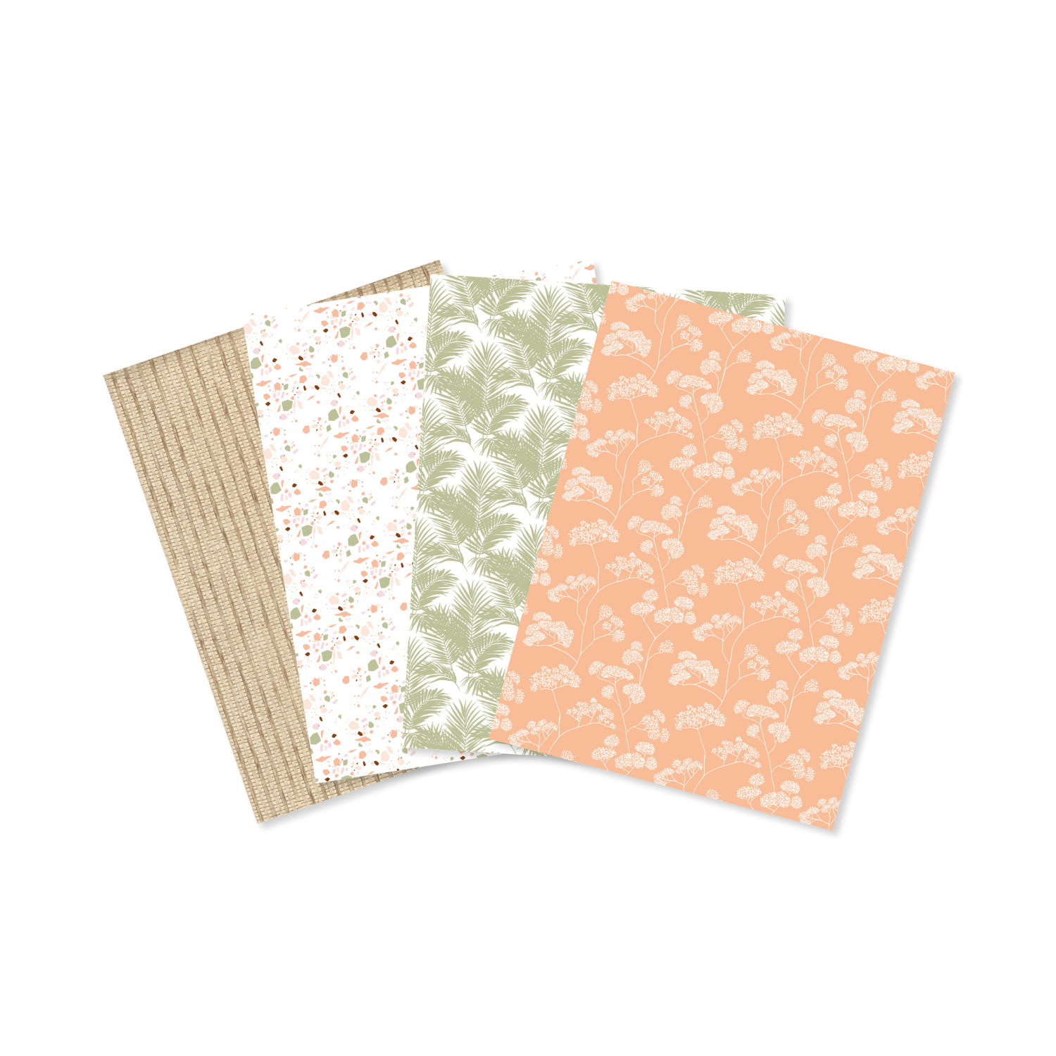 Papier Mix & Patch Terrakotta 30x40cm 4 Bögen von Clairefontaine-Rhodia