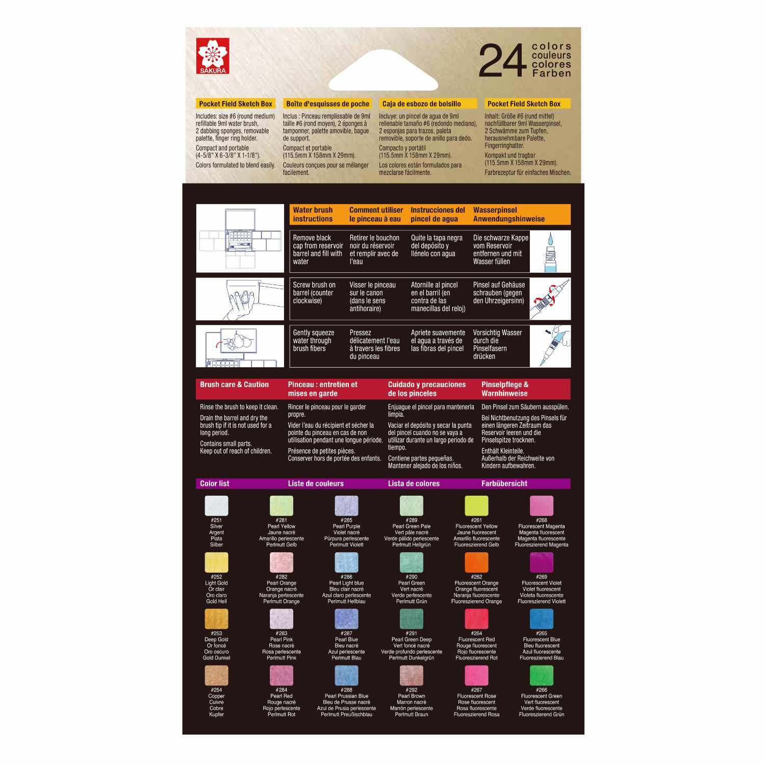 Water Color Sketchbox Creative Art Colours 24 Farben von Royal Talens