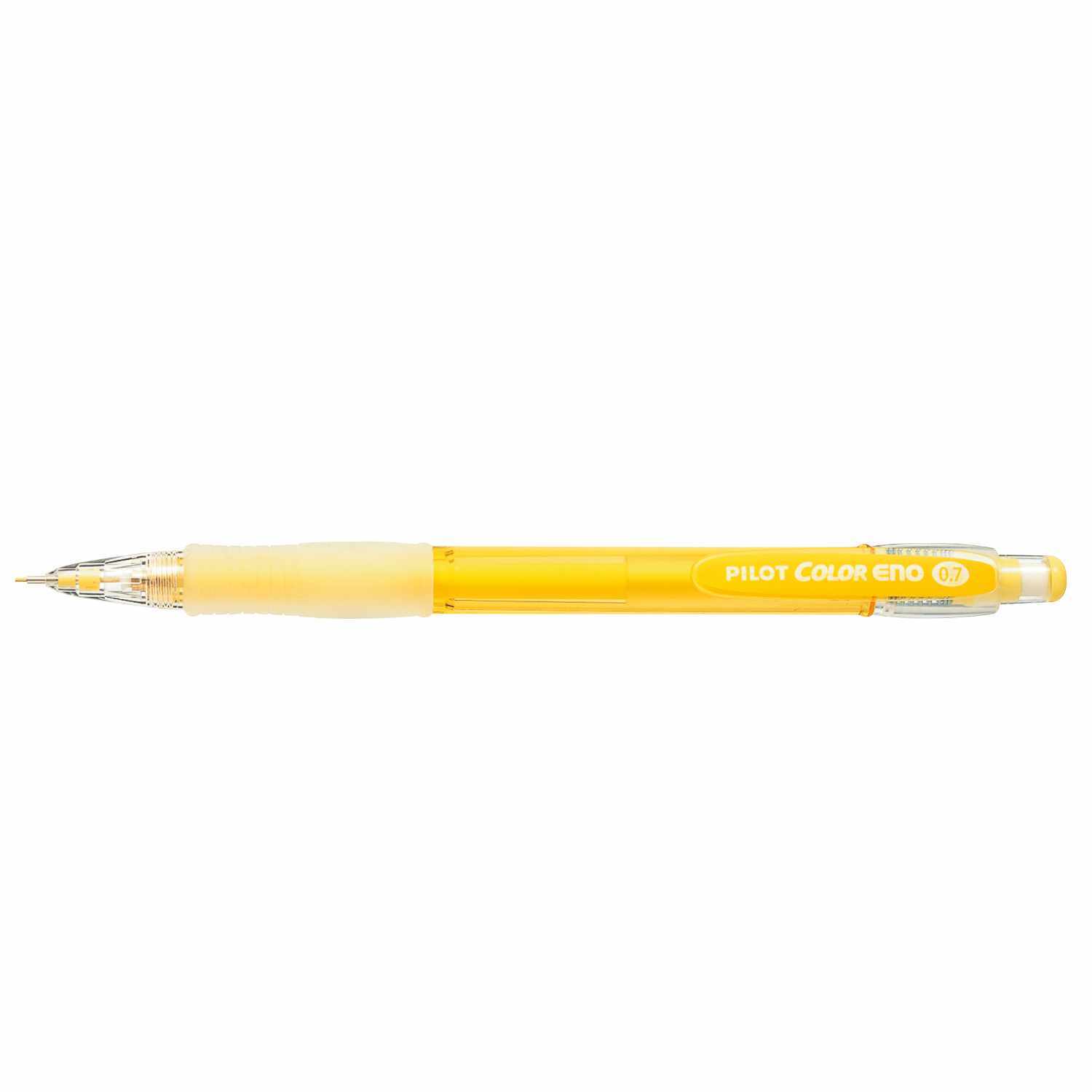 Druckbuntstift Color Eno in leuchtendem Gelb von PILOT, ideal für präzises Zeichnen und Skizzieren.