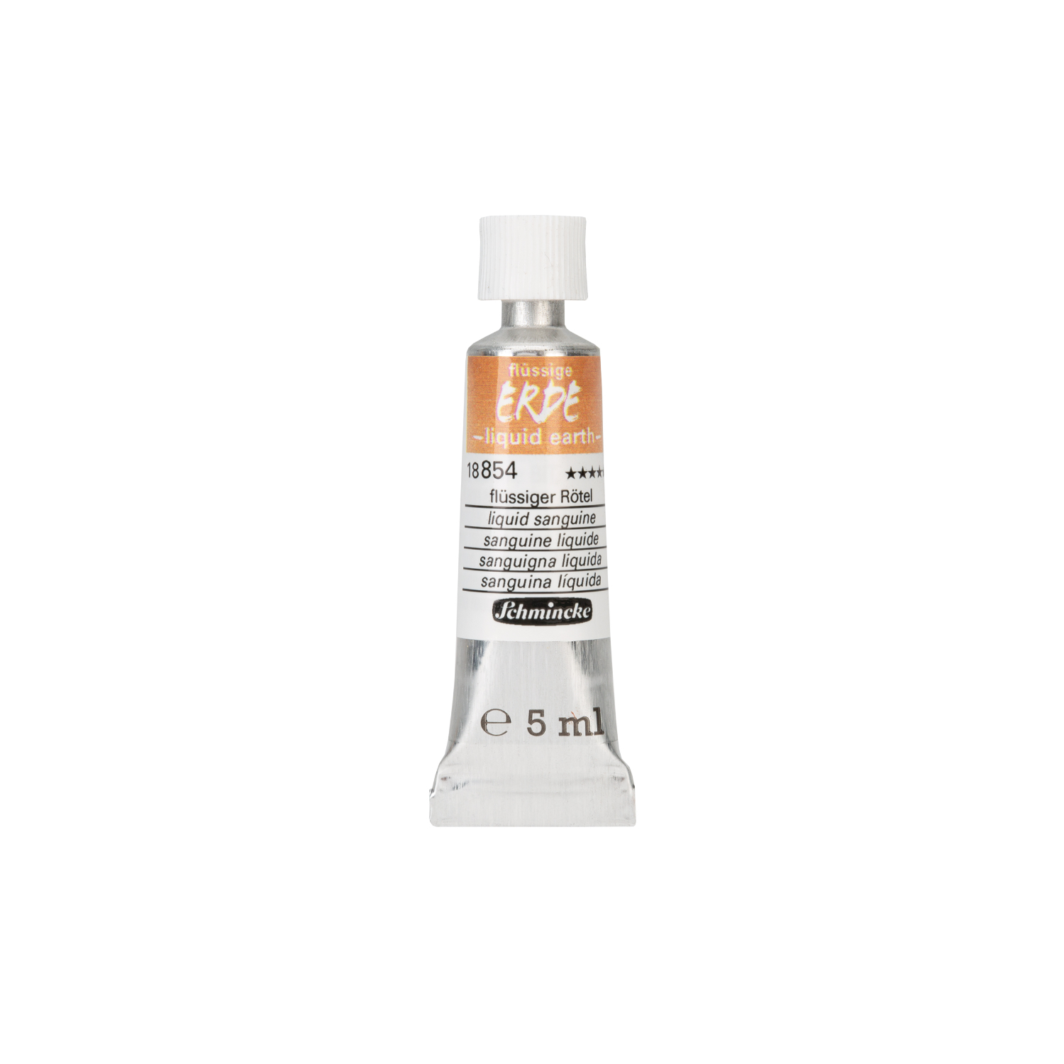 Pigmente Trio flüssige Erde Set von Schmincke, 3x5ml. Abgebildet ist eine Tube mit flüssiger Farbe.