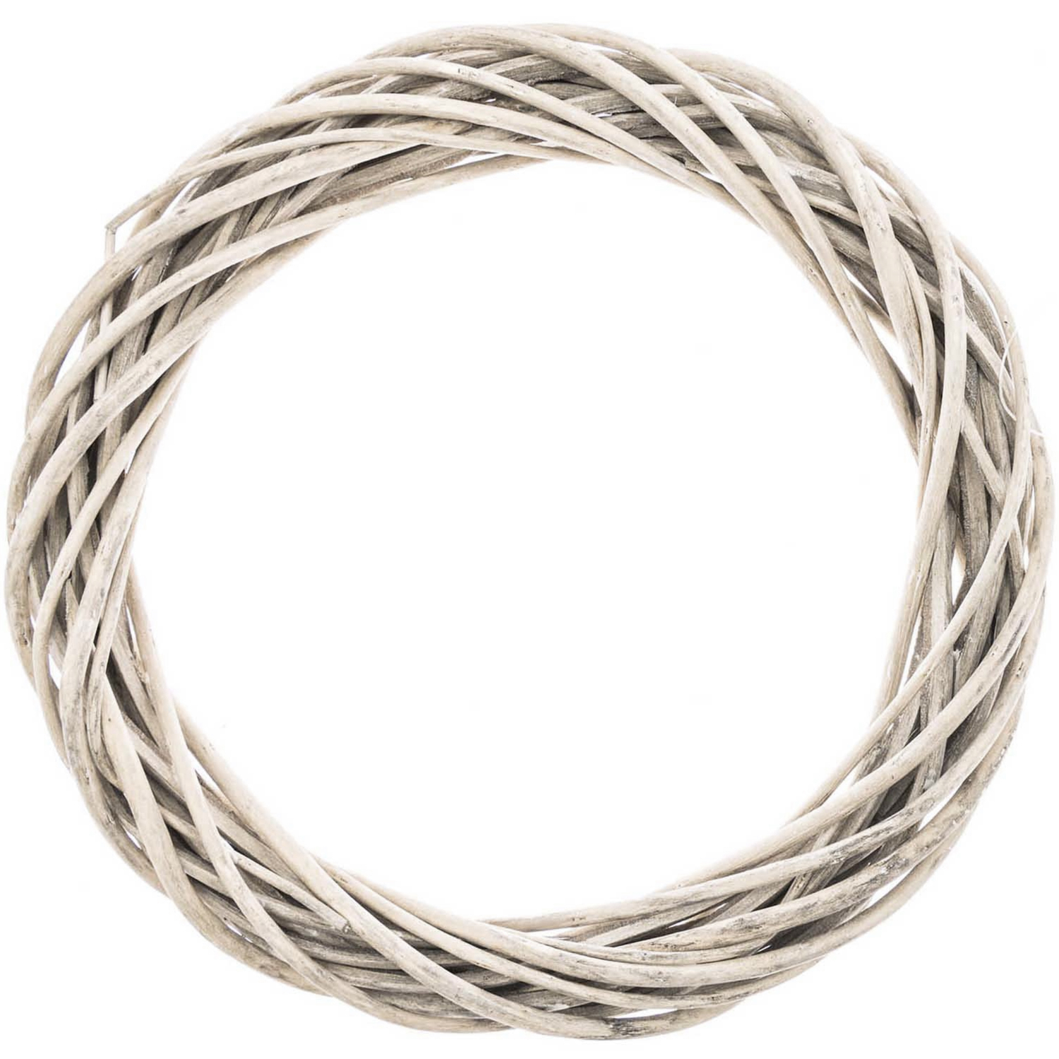 Weidenkranz Grau: Dekorativer Kranz aus geflochtenen Weidenzweigen in elegantem Grauton. Ideal für kreative Bastelprojekte und saisonale Dekorationen.