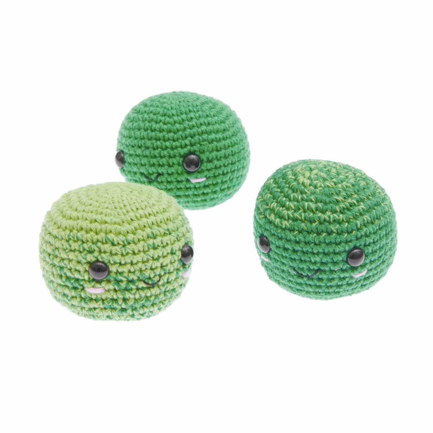 Häkelset Erbsen aus Ricorumi Fresh Friends von Rico Design