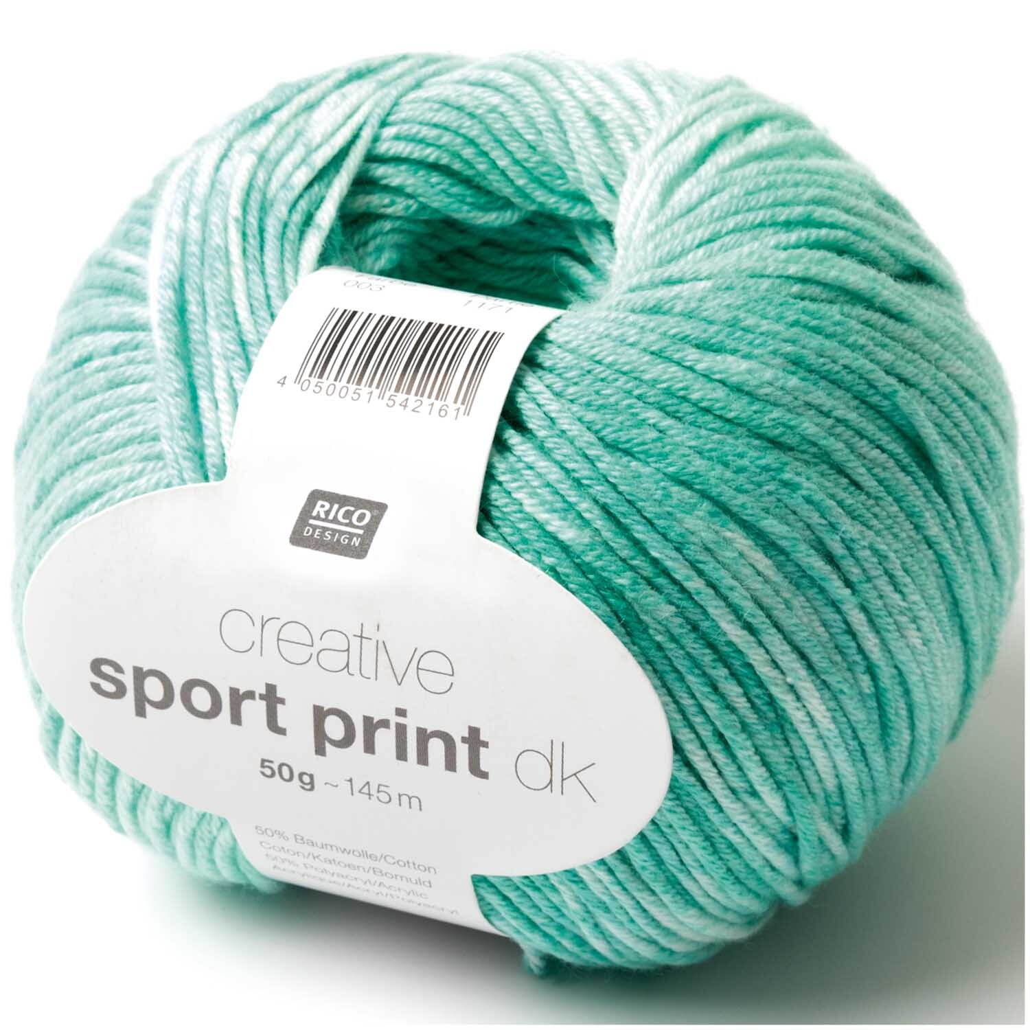 Creative Sport Print dk 50g 145m Farbe Braun von Rico Design