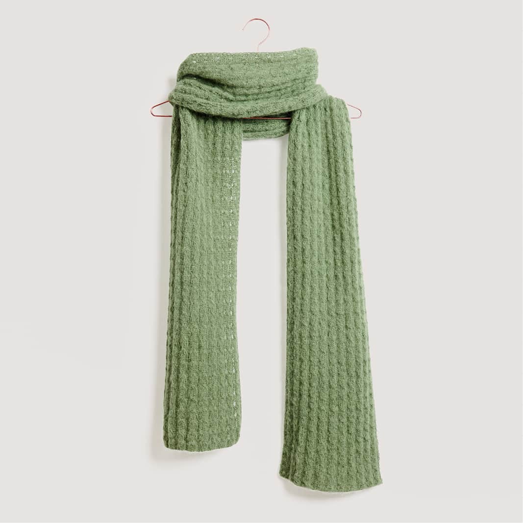 Gestrickter Schal: Modell 07 aus dem Heft Lovewool No. 21